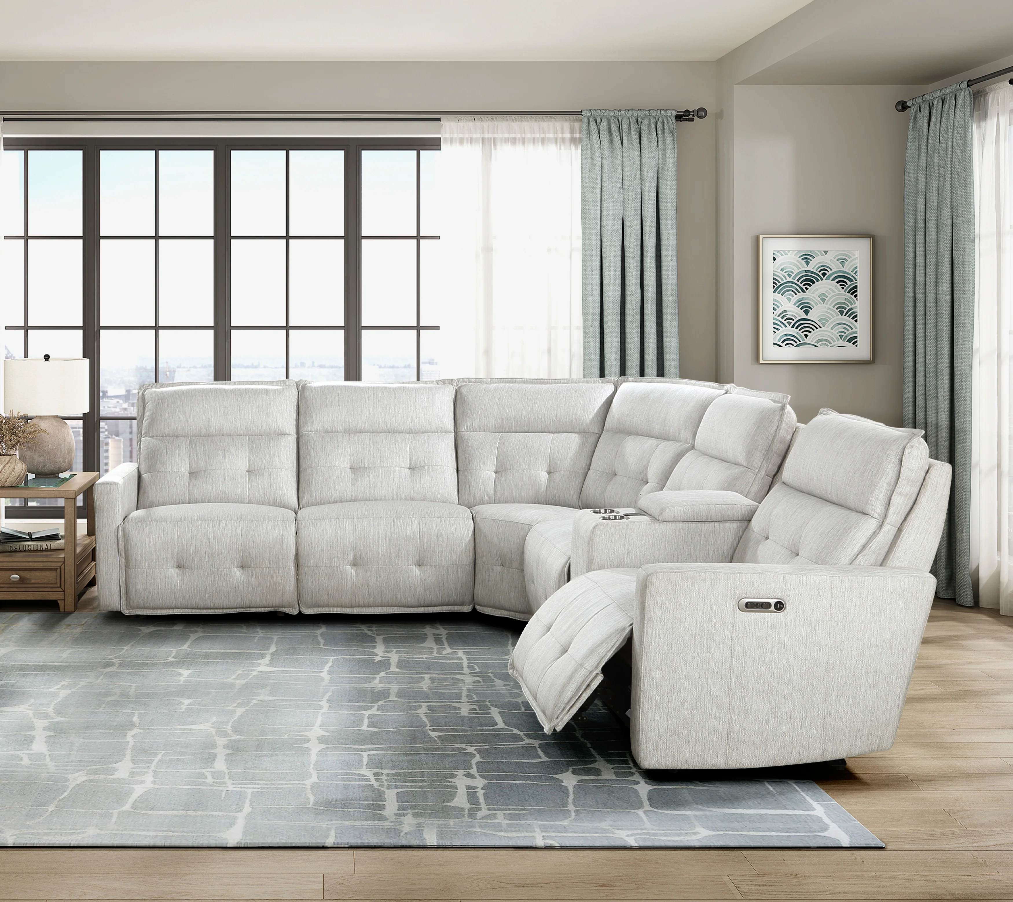 Salida 6-piece Modular Power Reclining Sectional With Power Headrests - Image 5