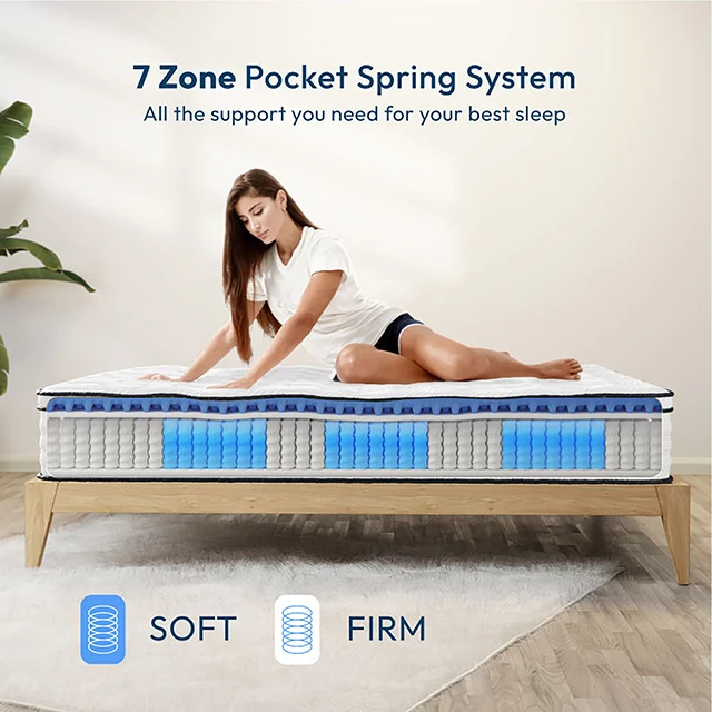 Salvia 12" Cal.King Hybrid Pocket Coil Mattress - Image 5