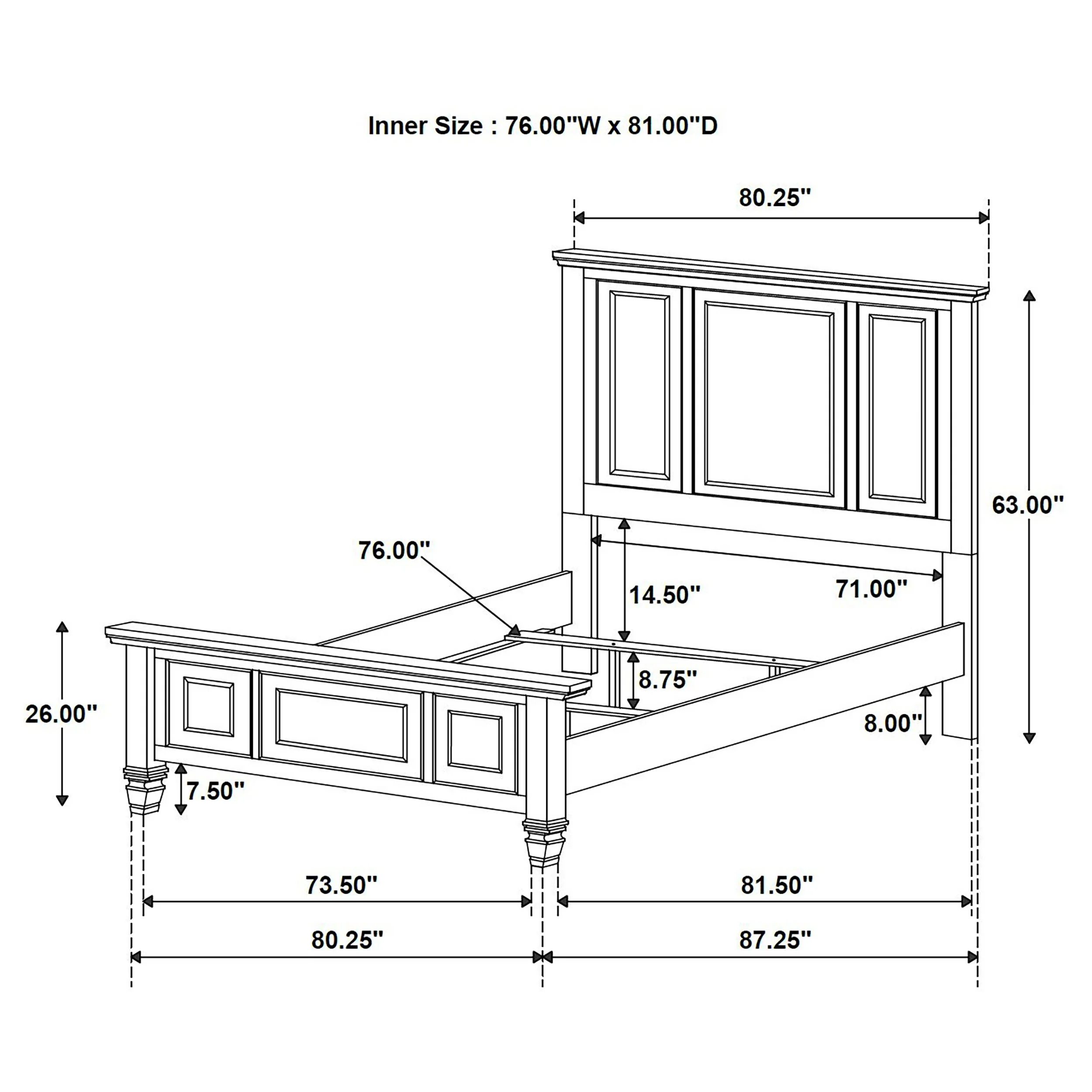 Sandy Beach Panel Bed - Image 15