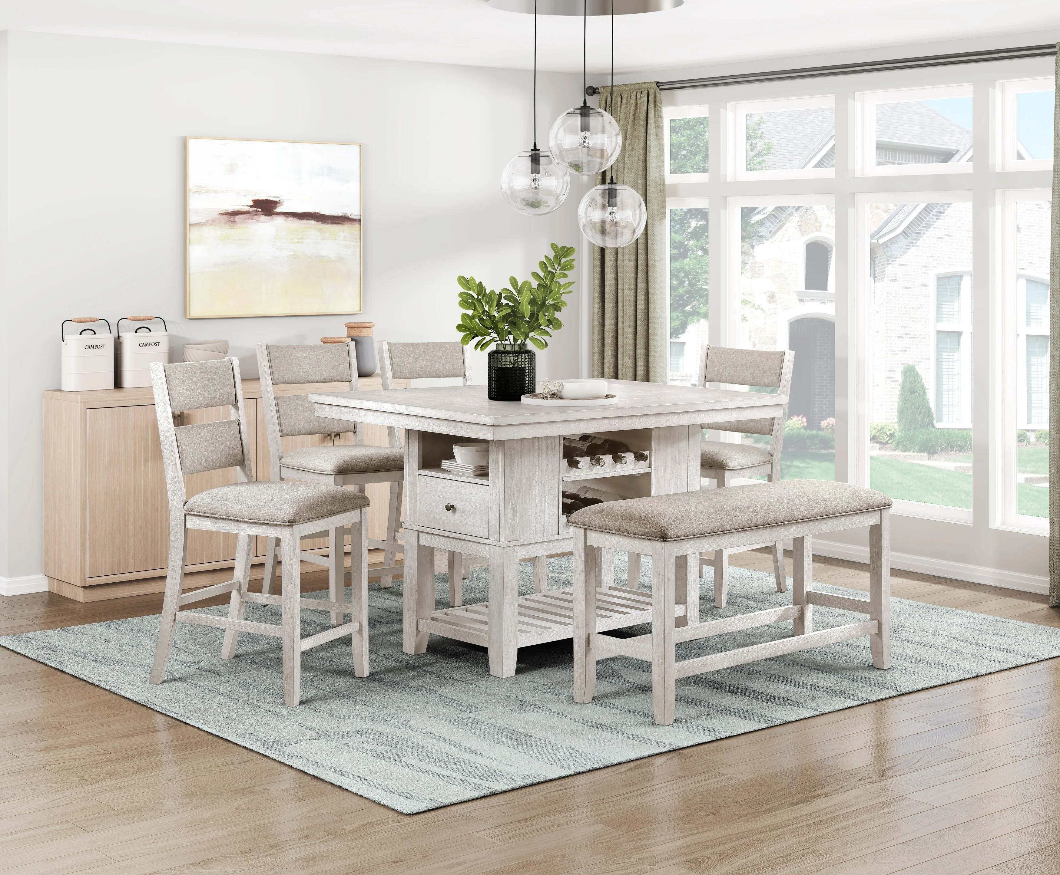 Savile Counter Height Bench - Image 2