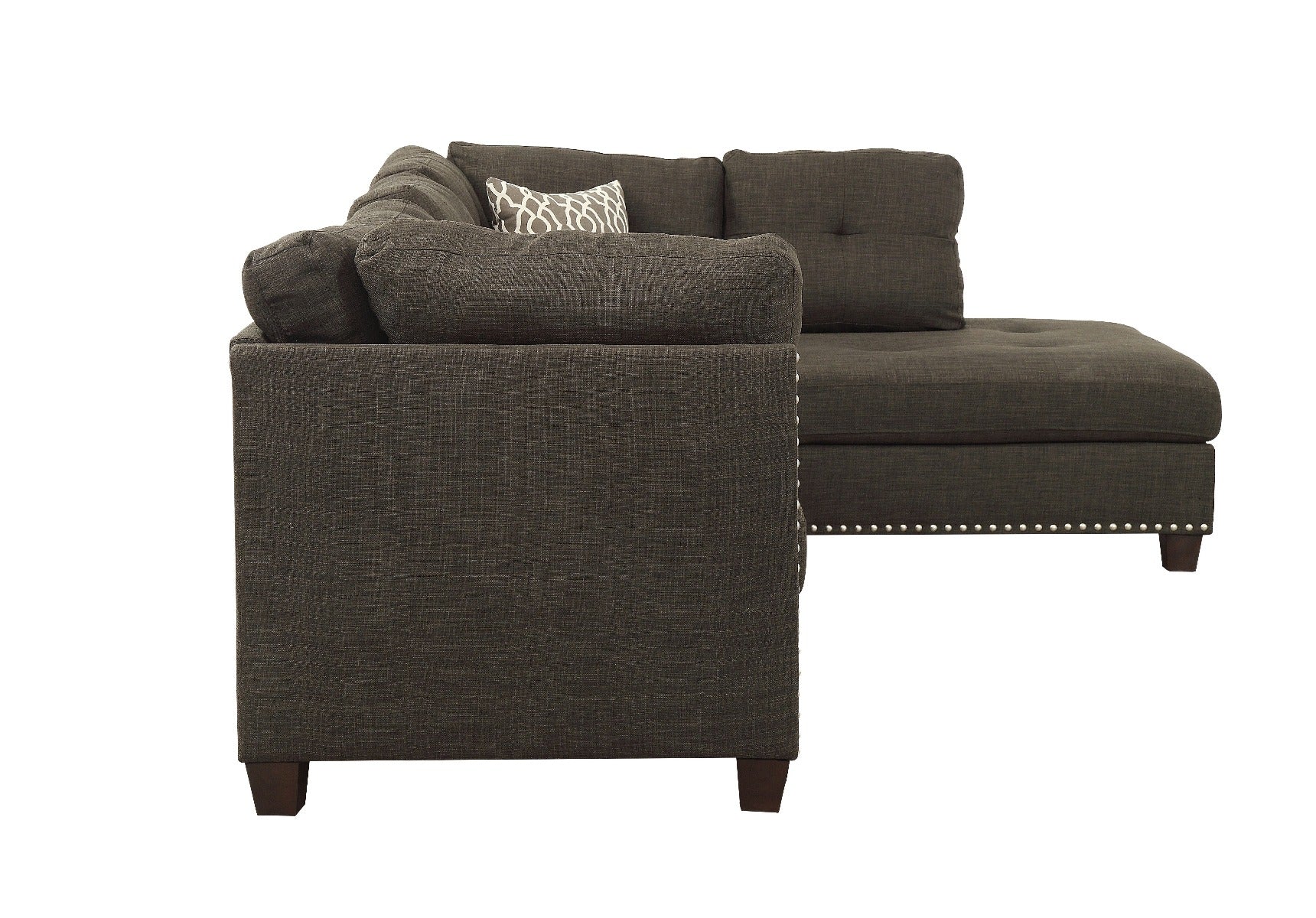Sectional Sofa & Ottoman w/2 Pillows - Image 4