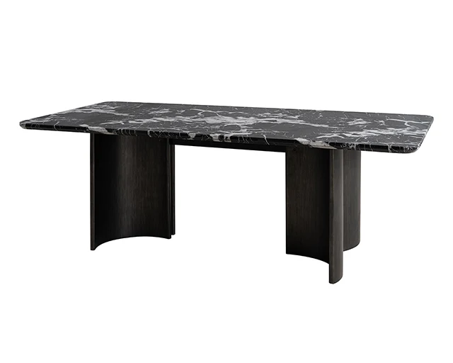 Selsey Dining Table, Black Stone Top - Image 4