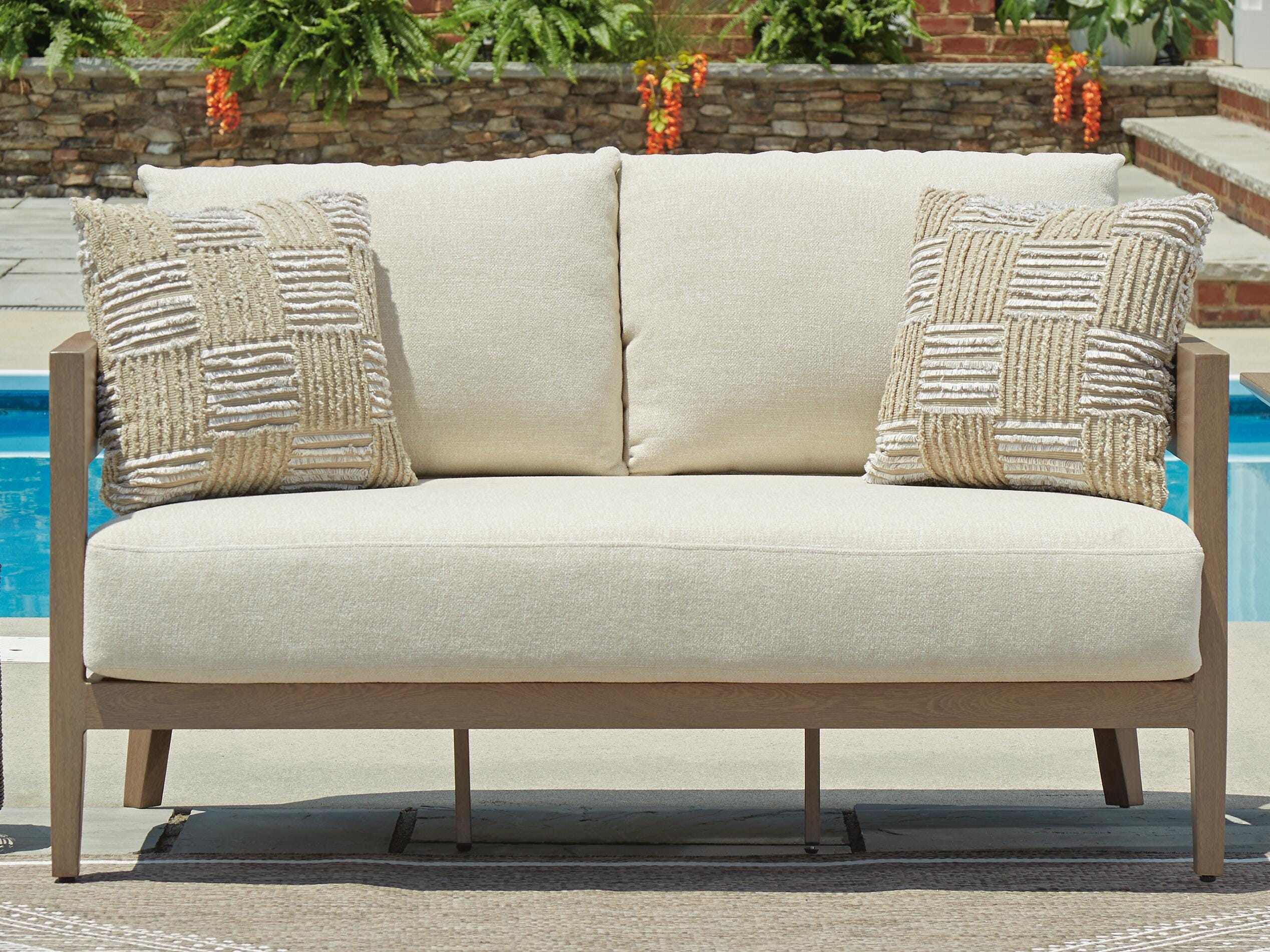 Serene Bay Outdoor Loveseat with Cushion - Image 2