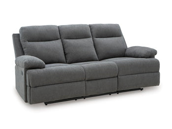 Side-Swipe Reclining Sofa with Drop Down Table - Image 3