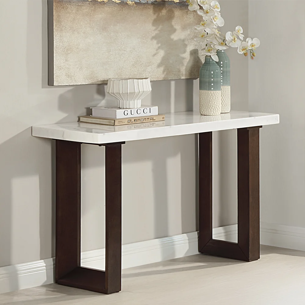 Sofa Table w/Natrual Marble Top - Image 3