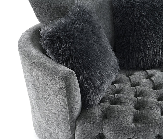 Sofi Button Tufted Swivel Chair - Image 8