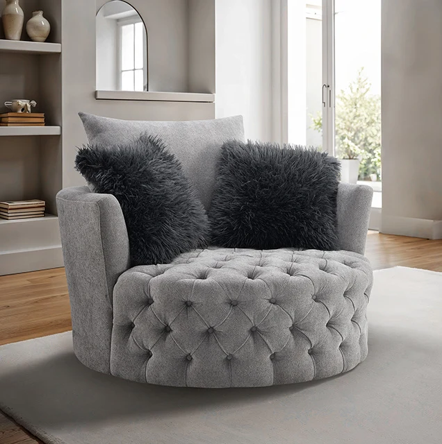 Sofi Button Tufted Swivel Chair - Image 2