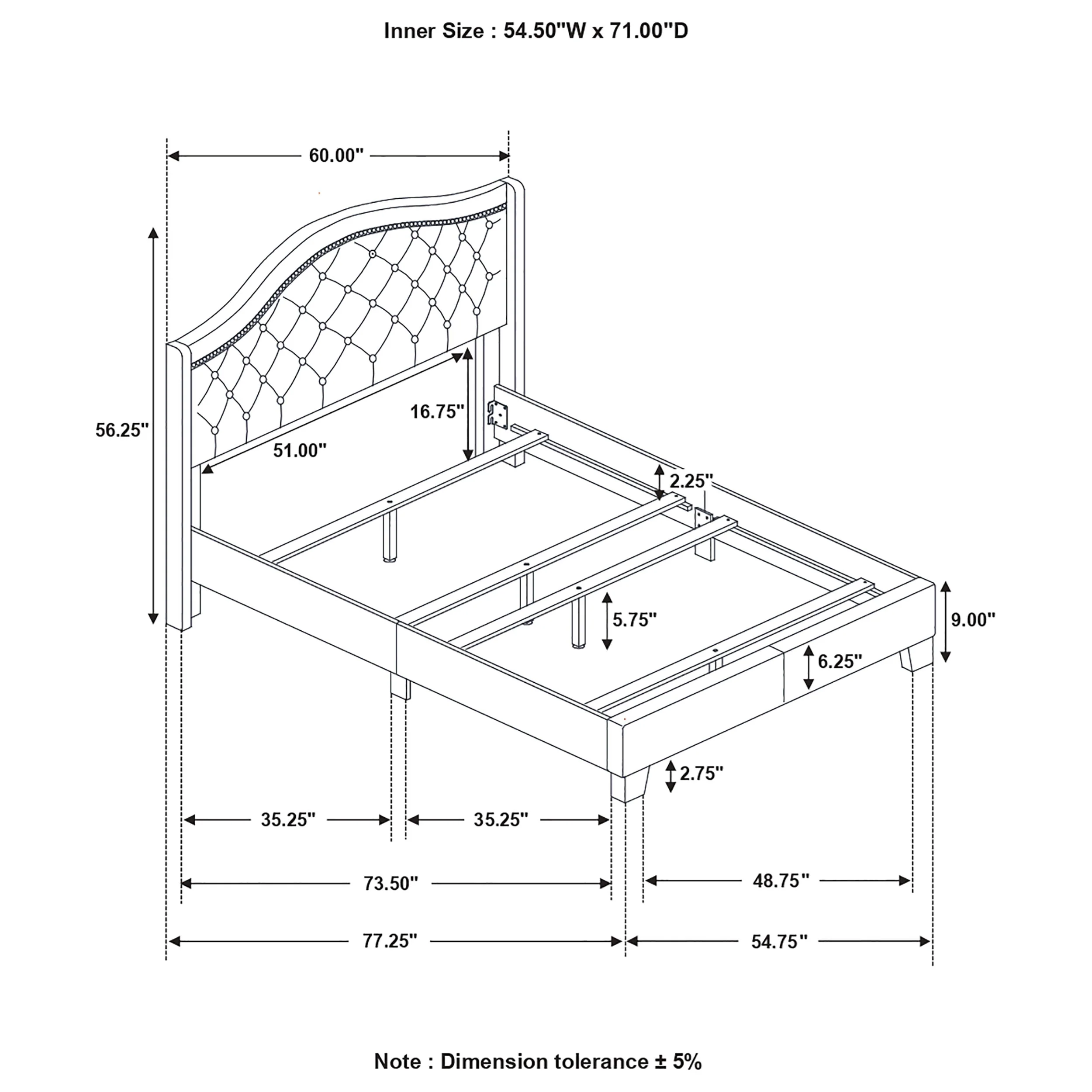 Sonoma Wingback Bed - Image 18