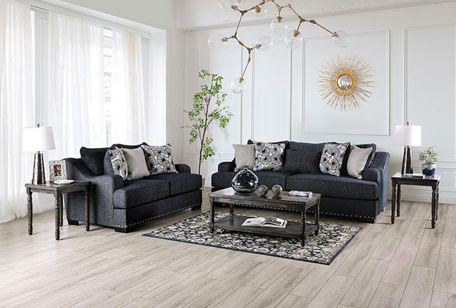 SONORA Loveseat, Dark Navy - Image 2