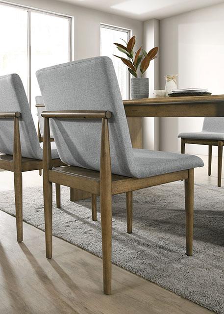 ST GALLEN Side Chair (2/CTN), Natural Tone/Light Gray - Image 2