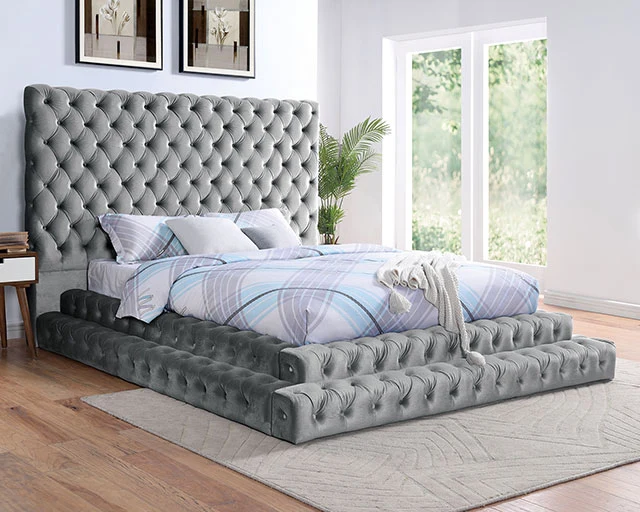 Stefania Bed Grey & Queen - Image 5