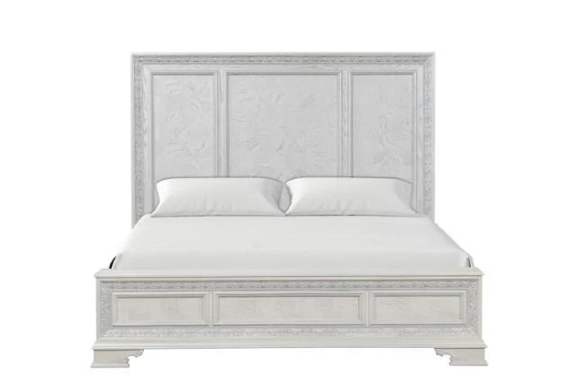 Stella Mia 4 Pc 5 Pc Queen Bedroom Set White - Image 10