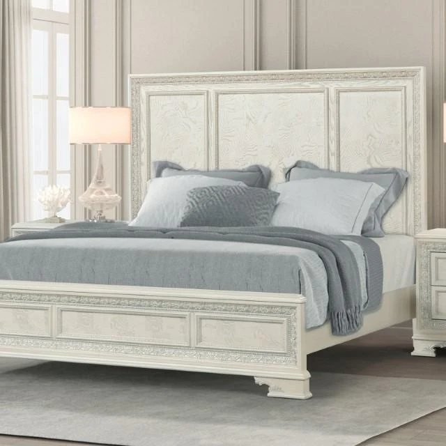 Stella Mia Bed White & White - Image 2