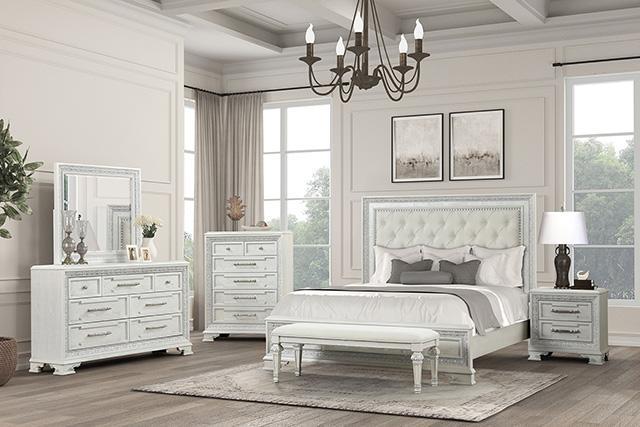 Stella Mia Bed White & White - Image 3
