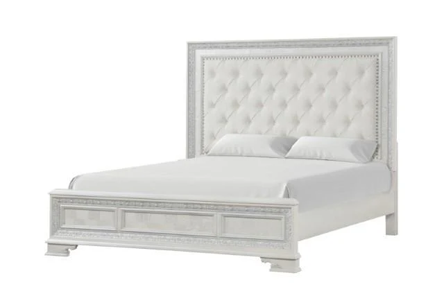 Stella Mia Bed White & White - Image 6