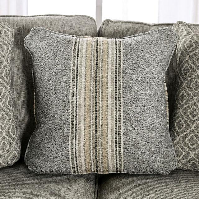 STEPHNEY Loveseat, Gray/Gold - Image 4
