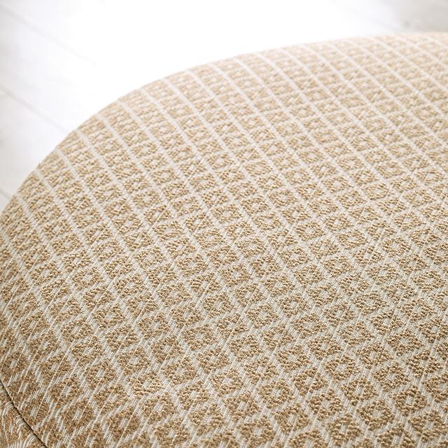STEPHNEY Ottoman, Gray/Gold - Image 2