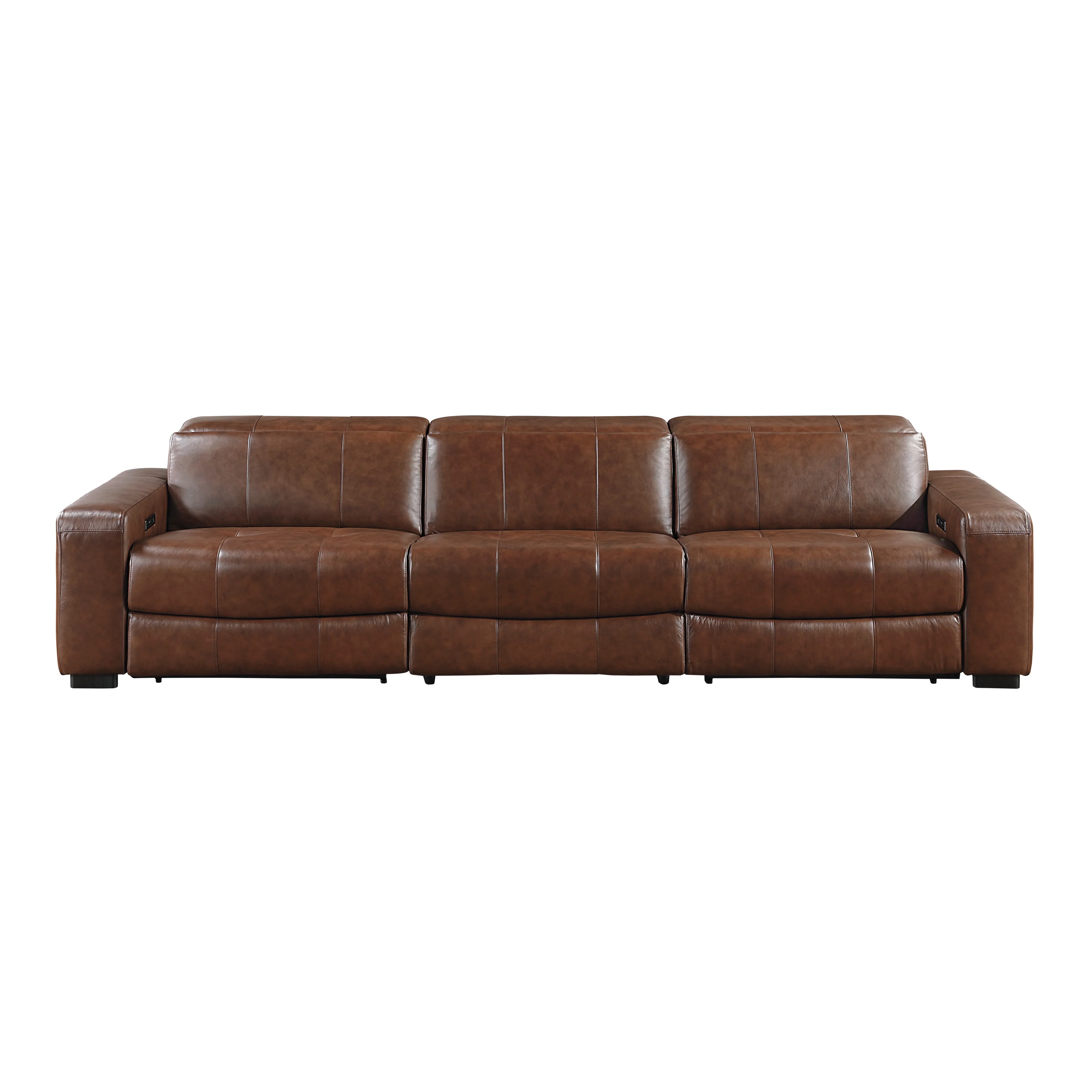 Sutton power Double Reclining Sofa With Power Headrests And Charging Ports