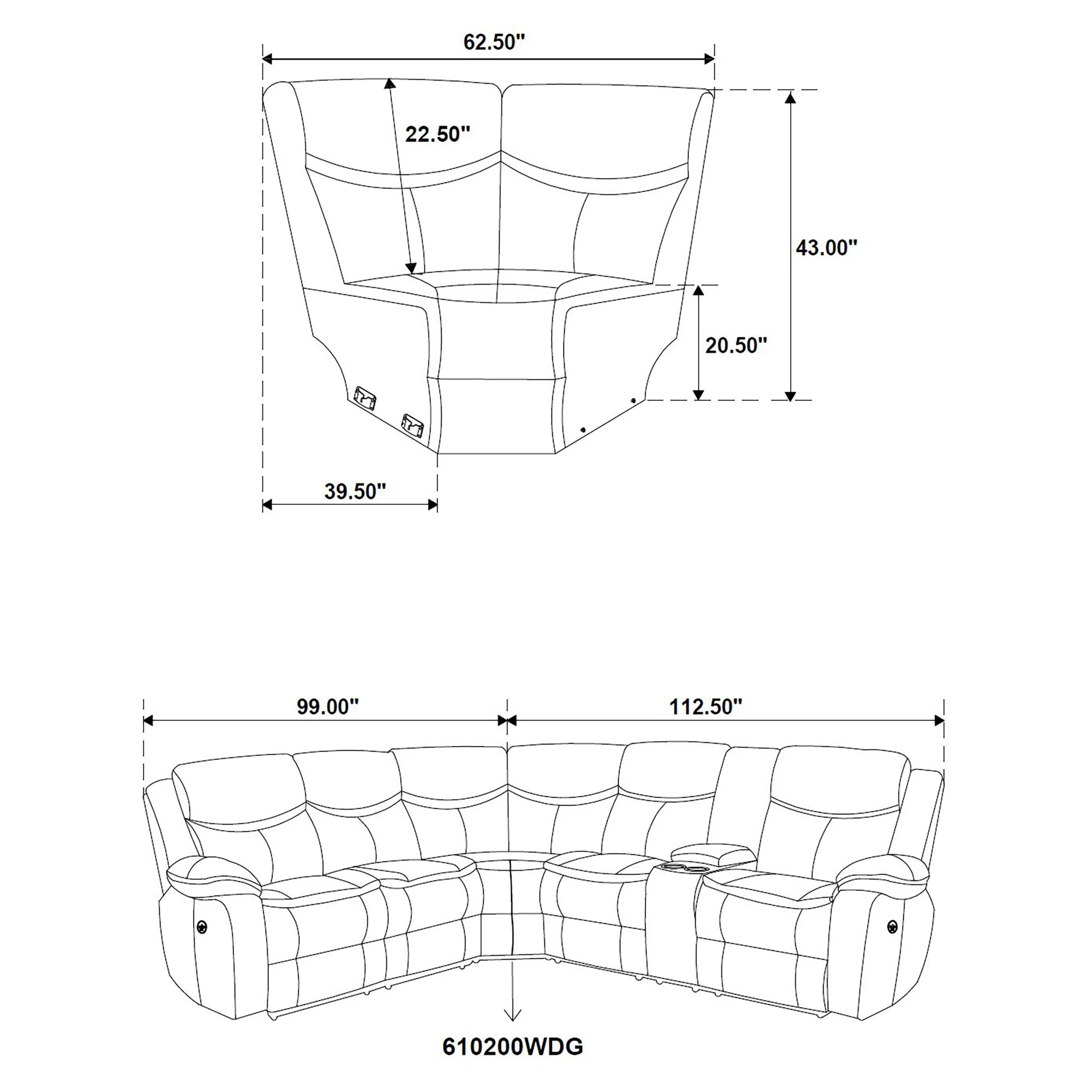 Sycamore Power Reclining Sectional Sofa - Image 26