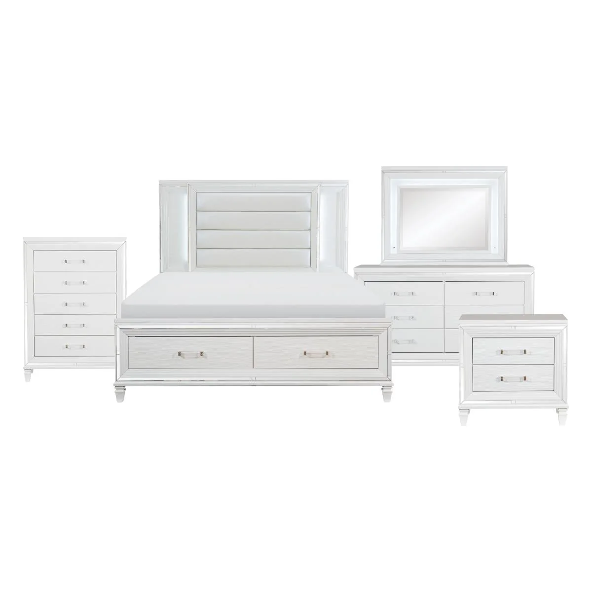 Tamsin Bed Set White & Gray - Image 10