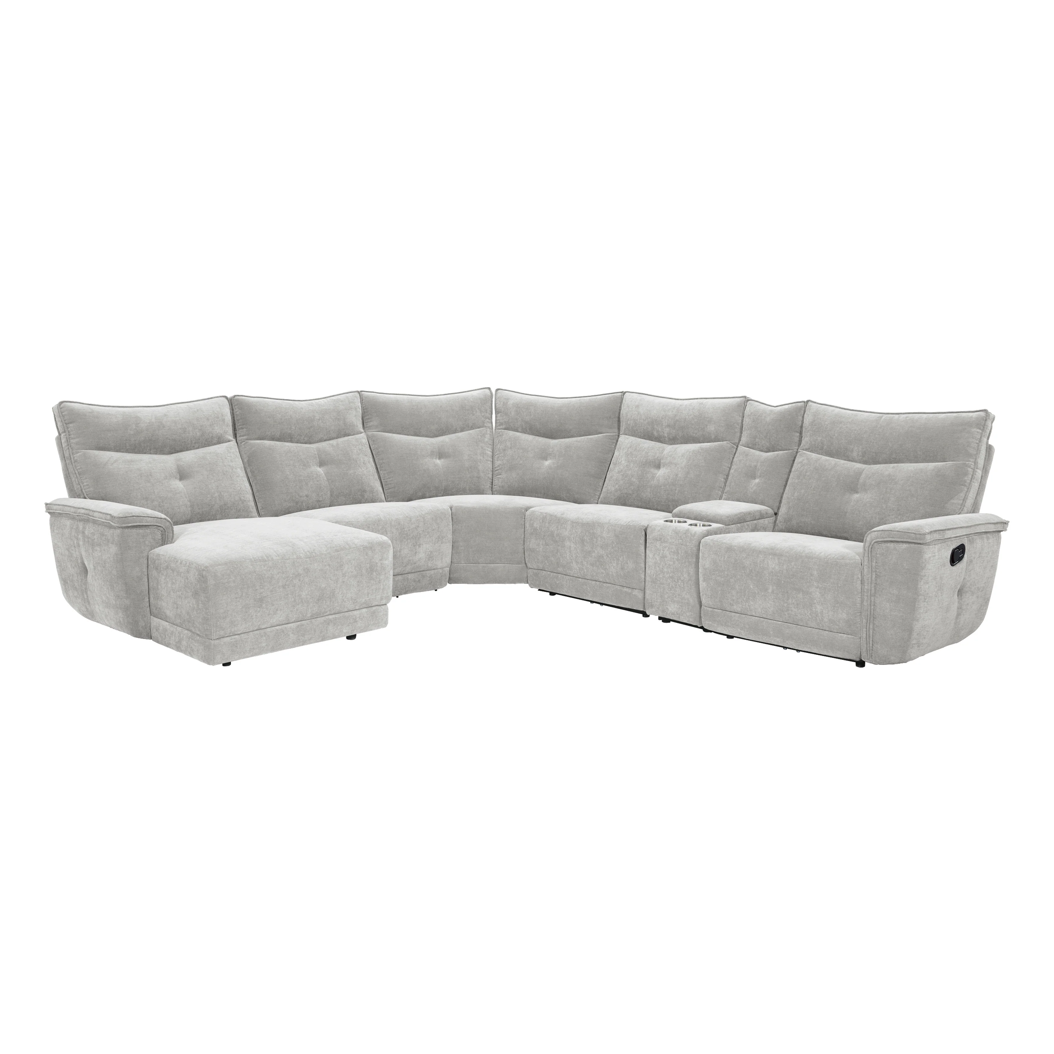 Tesoro 6-piece Modular Reclining Sectional With Left Chaise - Image 6