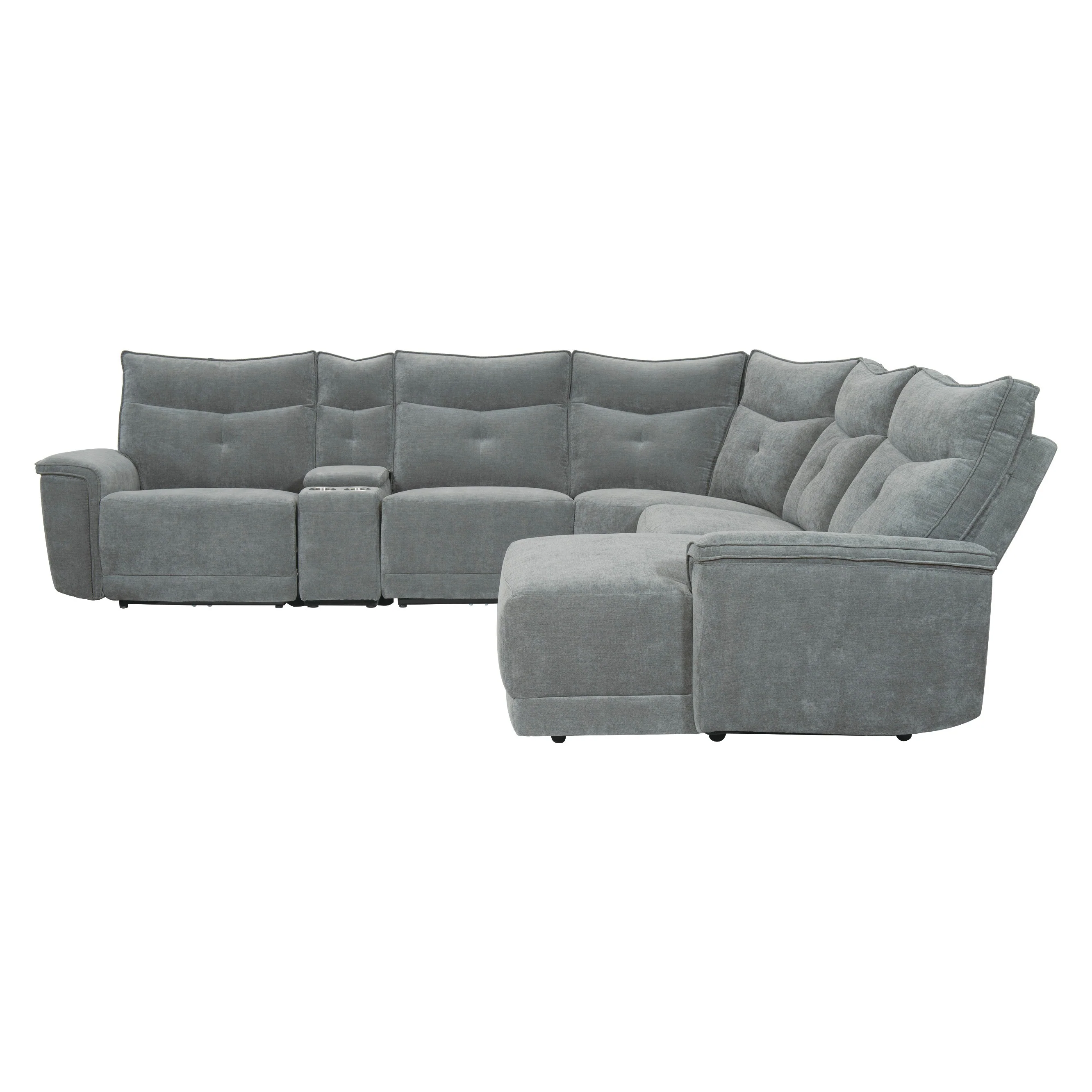 Tesoro 6-piece Modular Reclining Sectional With Right Chaise - Image 5