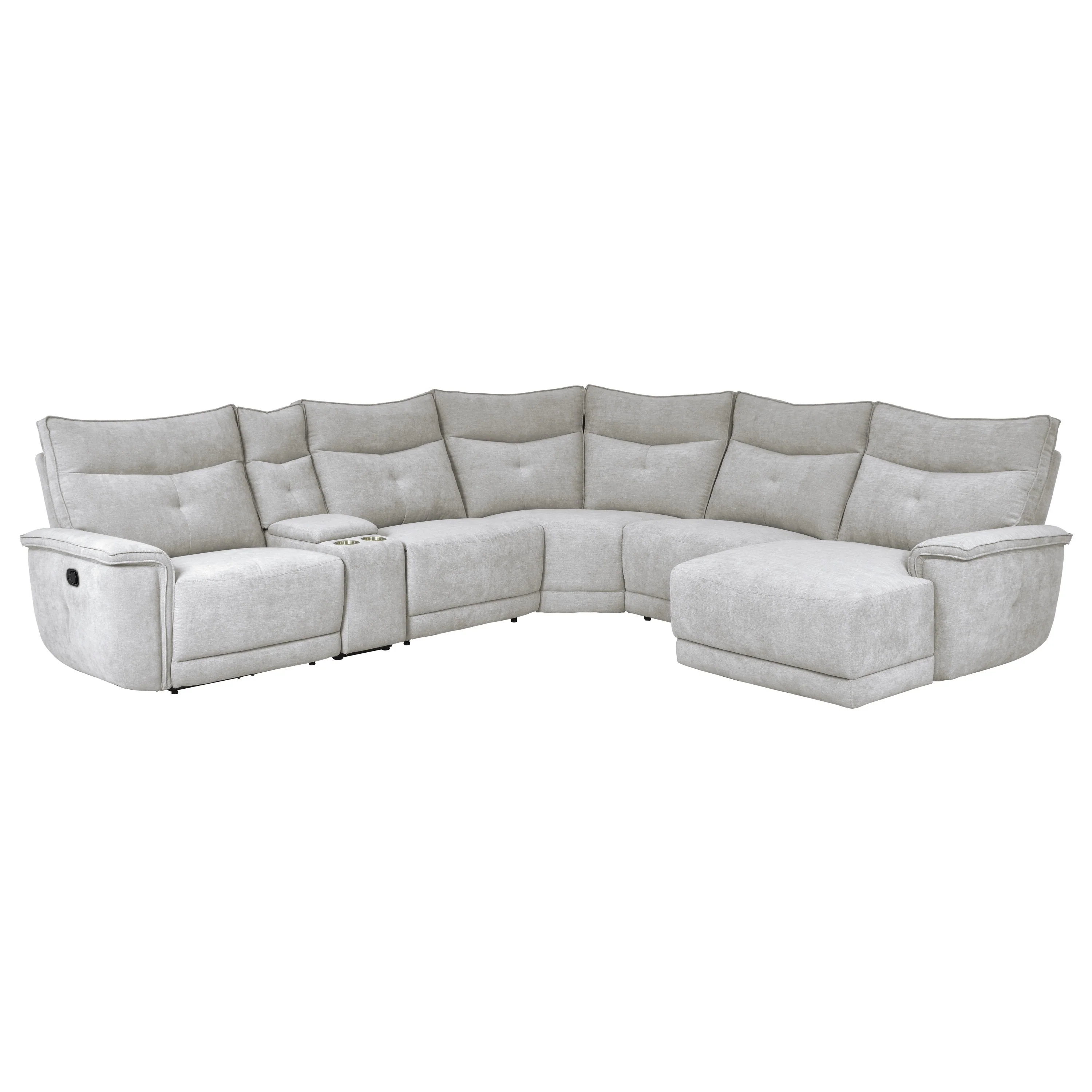 Tesoro 6-piece Modular Reclining Sectional With Right Chaise - Image 9