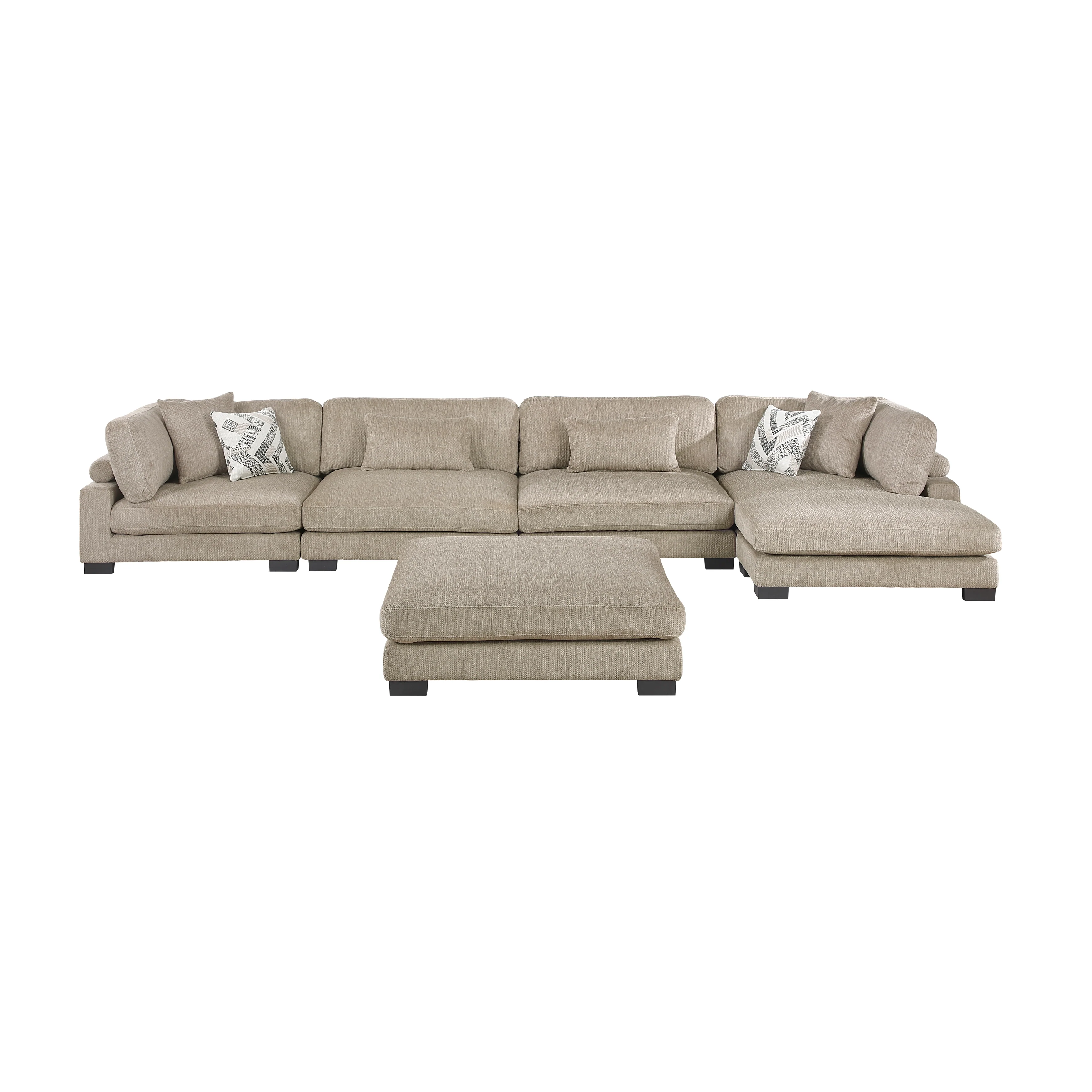 Tinley 5-piece Modular Sectional With Chaise And Ottoman - Image 10