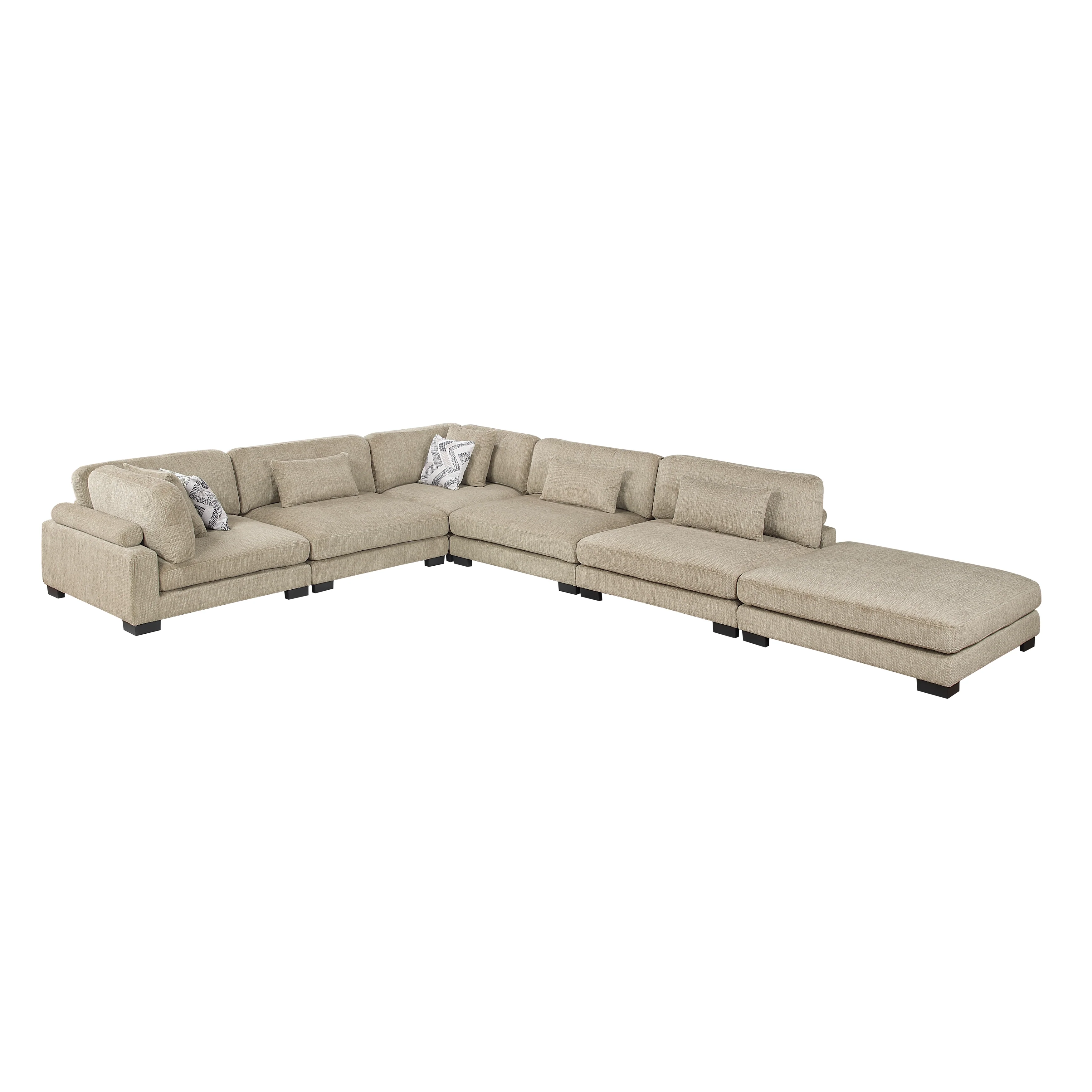 Tinley 6-piece Modular Sectional With Ottoman - Image 14