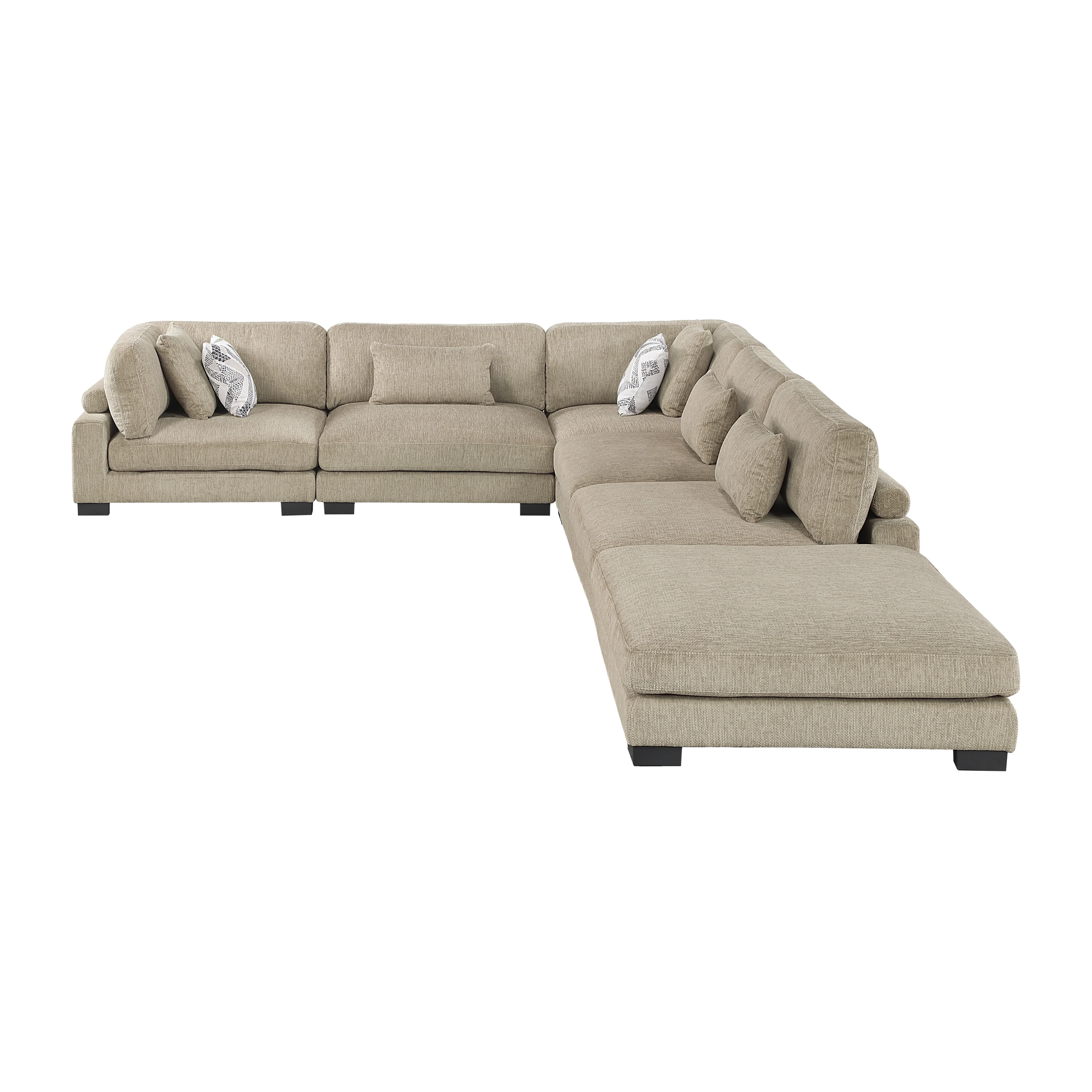 Tinley 6-piece Modular Sectional With Ottoman - Image 16