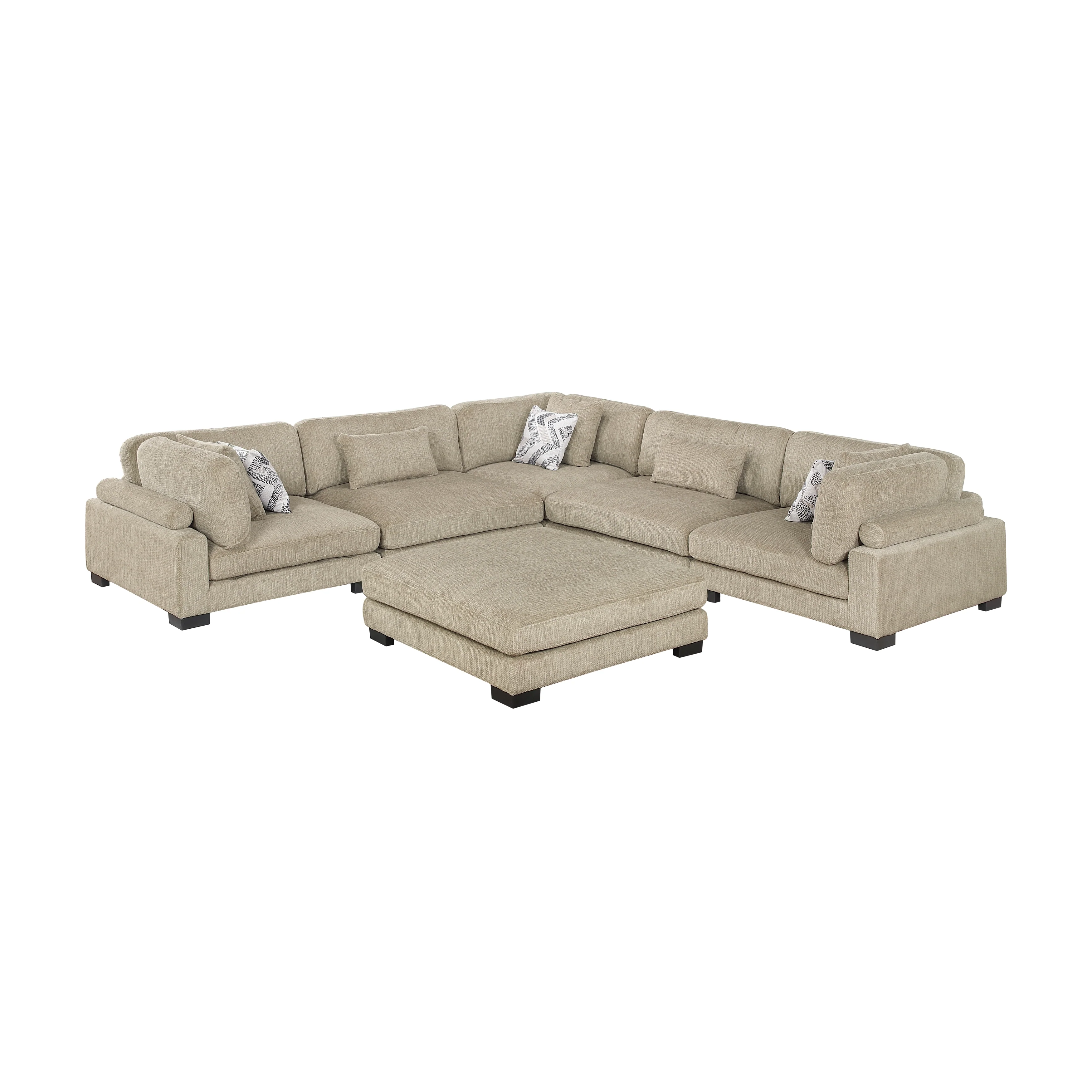 Tinley 6-piece Modular Sectional With Ottoman - Image 20