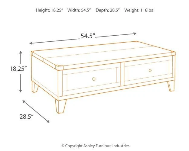 Todoe Coffee Table with Lift Top - Image 6