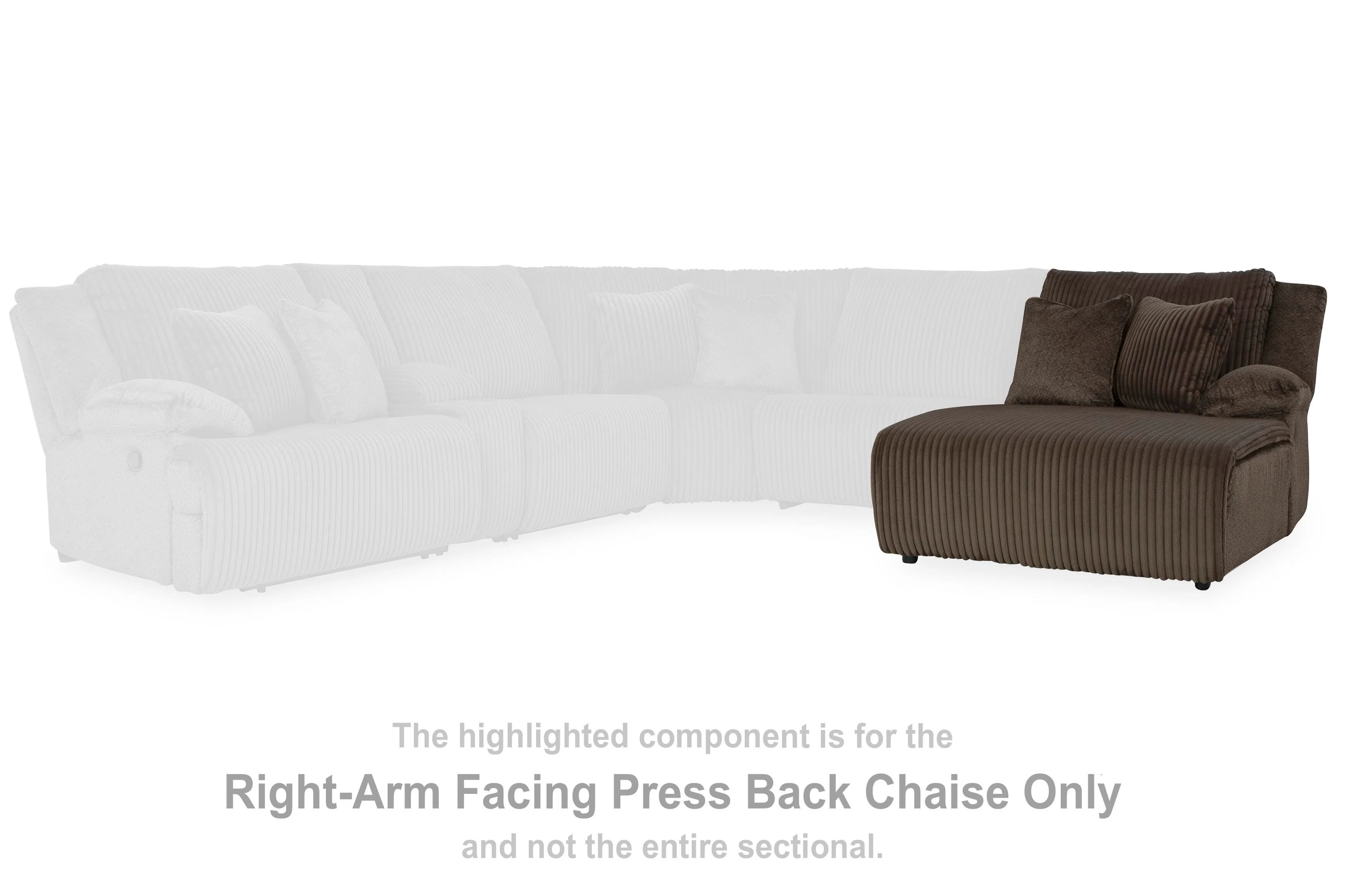 Top Tier Reclining Sofa Chaise Sectional - Image 4