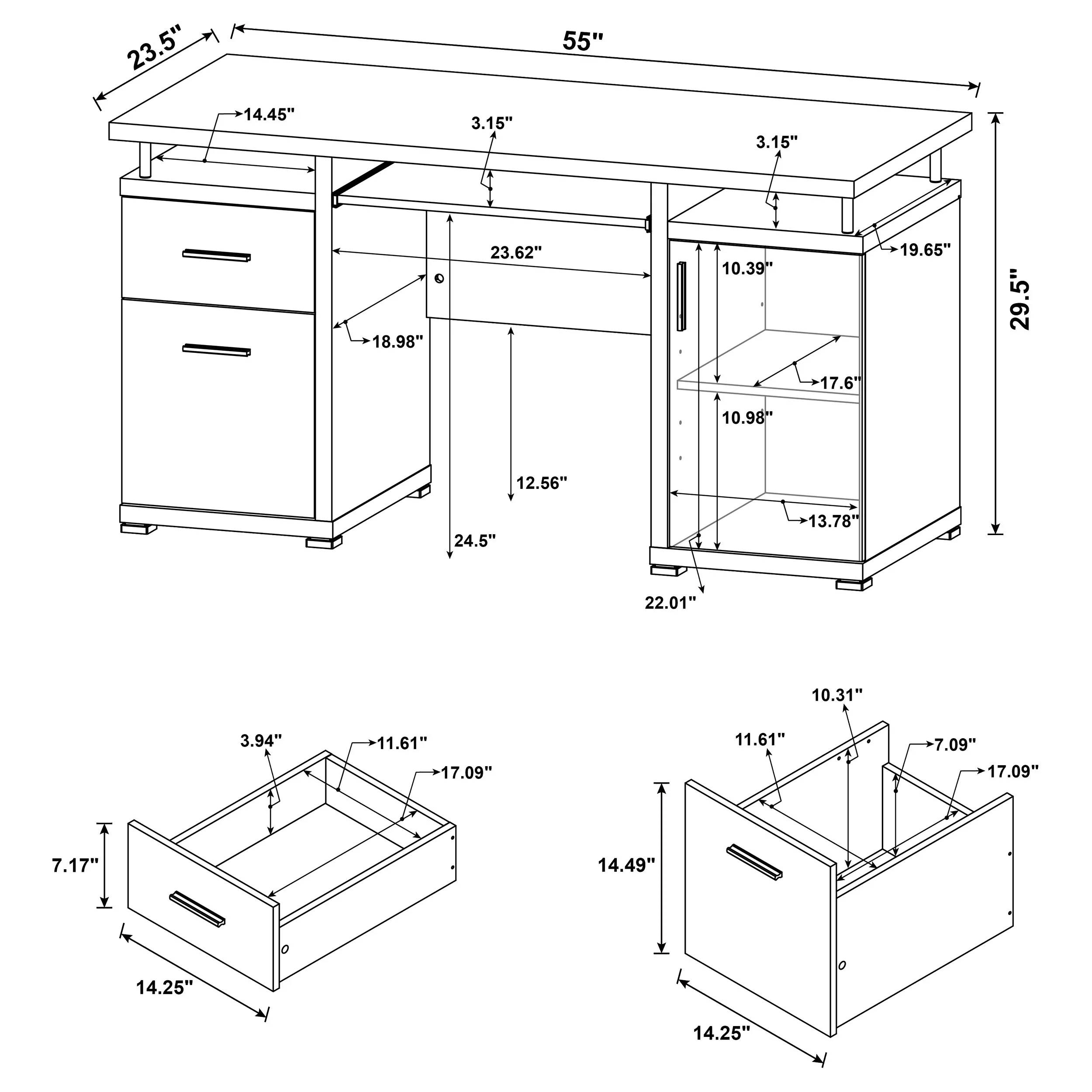 Tracy Computer Desk - Image 23