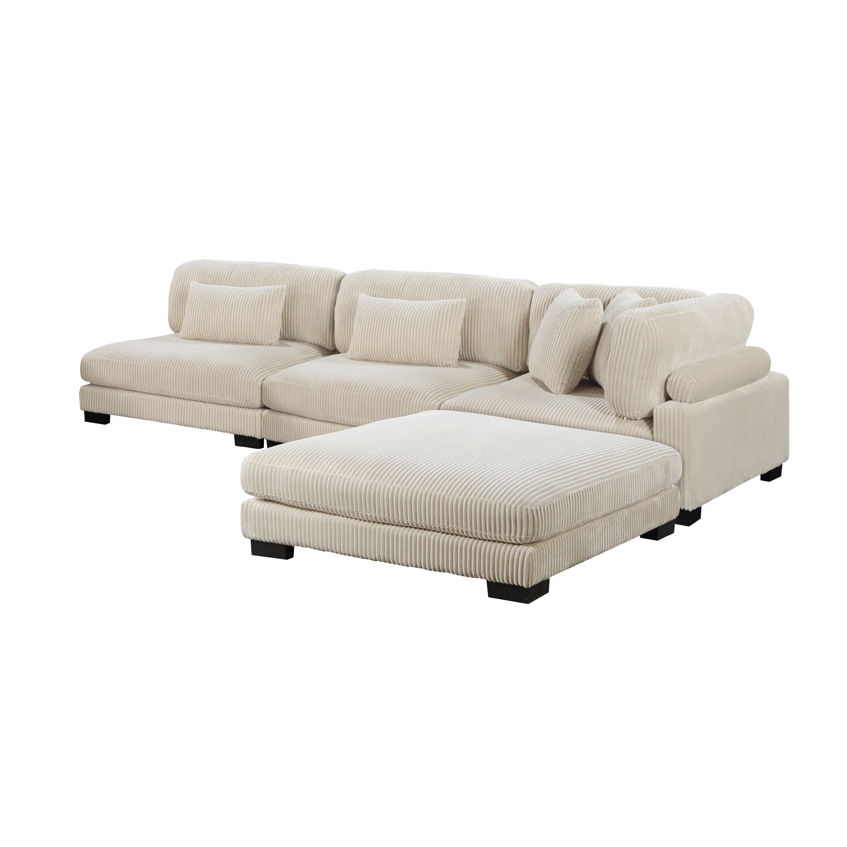 Traverse 4-piece Modular Sectional With Ottoman