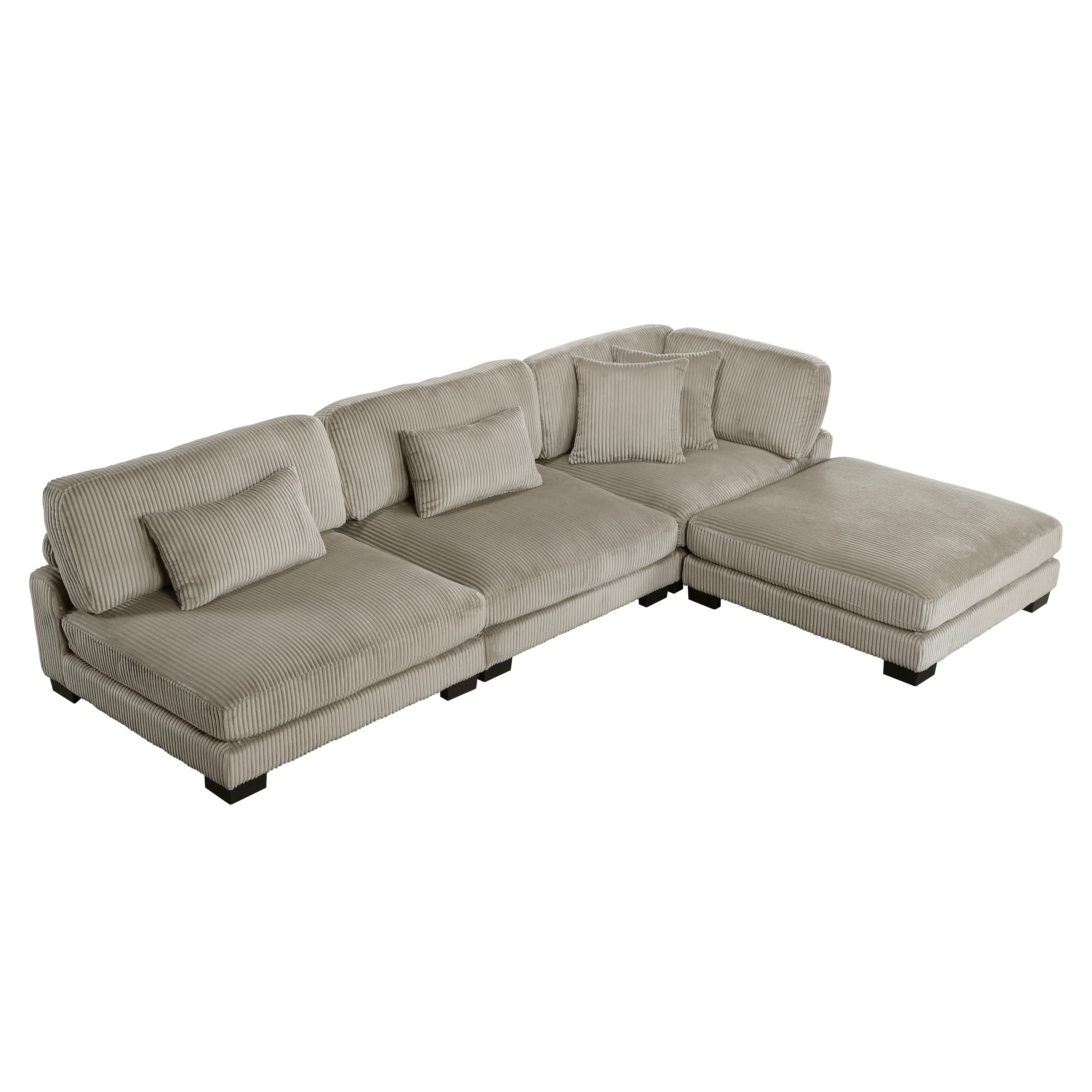 Traverse 4-piece Modular Sectional With Ottoman - Image 36