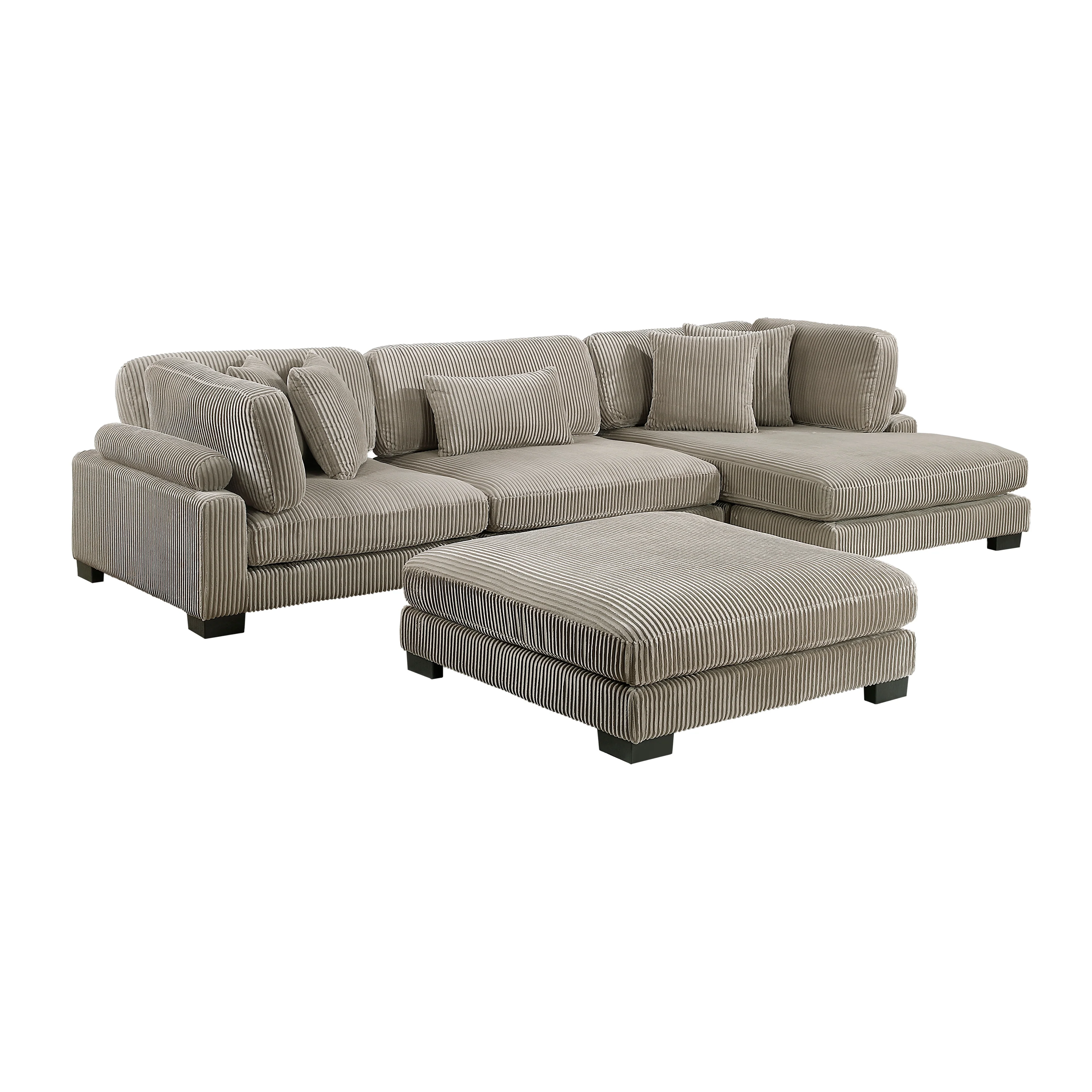 Traverse 4-piece Modular Sectional With Reversible Chaise And Ottoman - Image 19