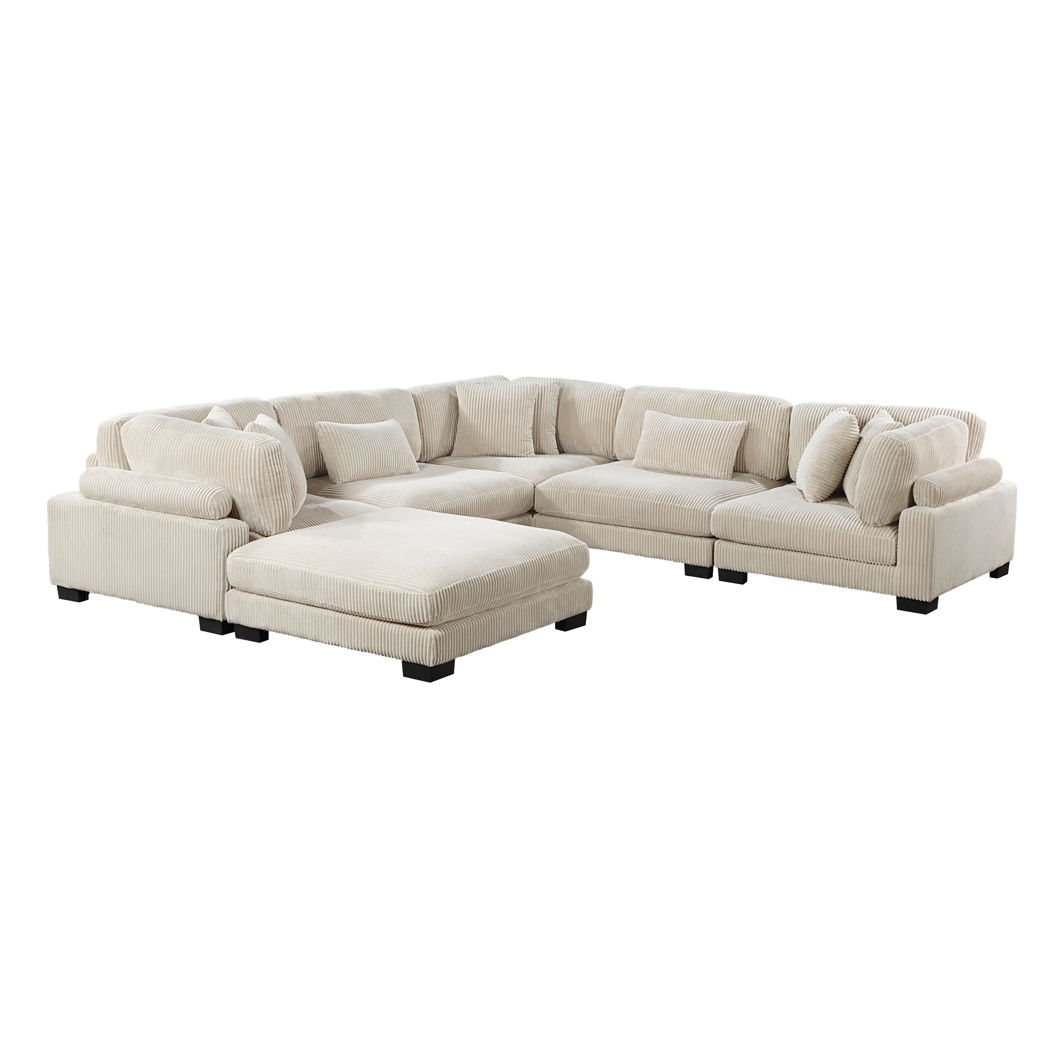 Traverse 6-piece Modular Sectional With Ottoman - Image 13