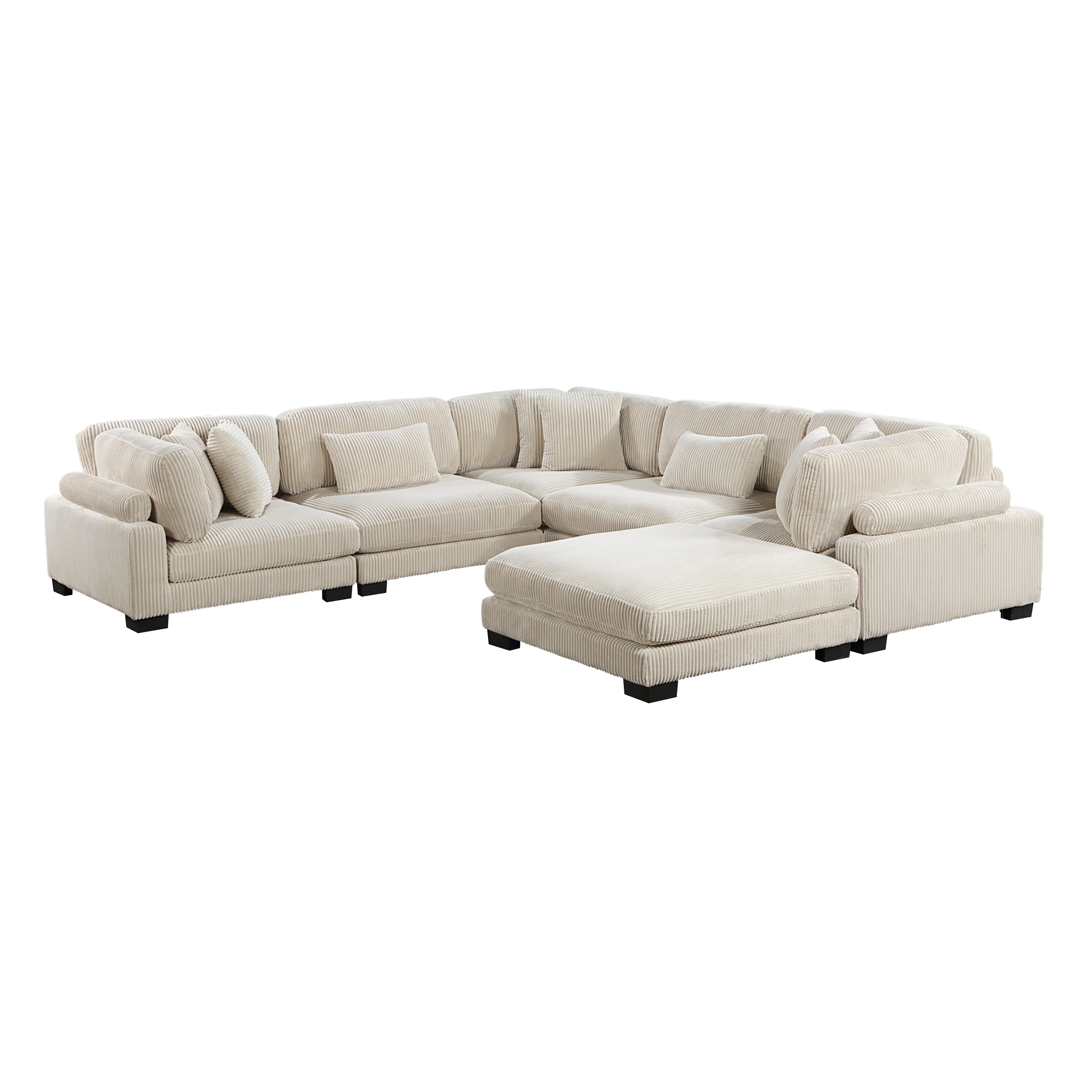 Traverse 6-piece Modular Sectional With Ottoman - Image 14