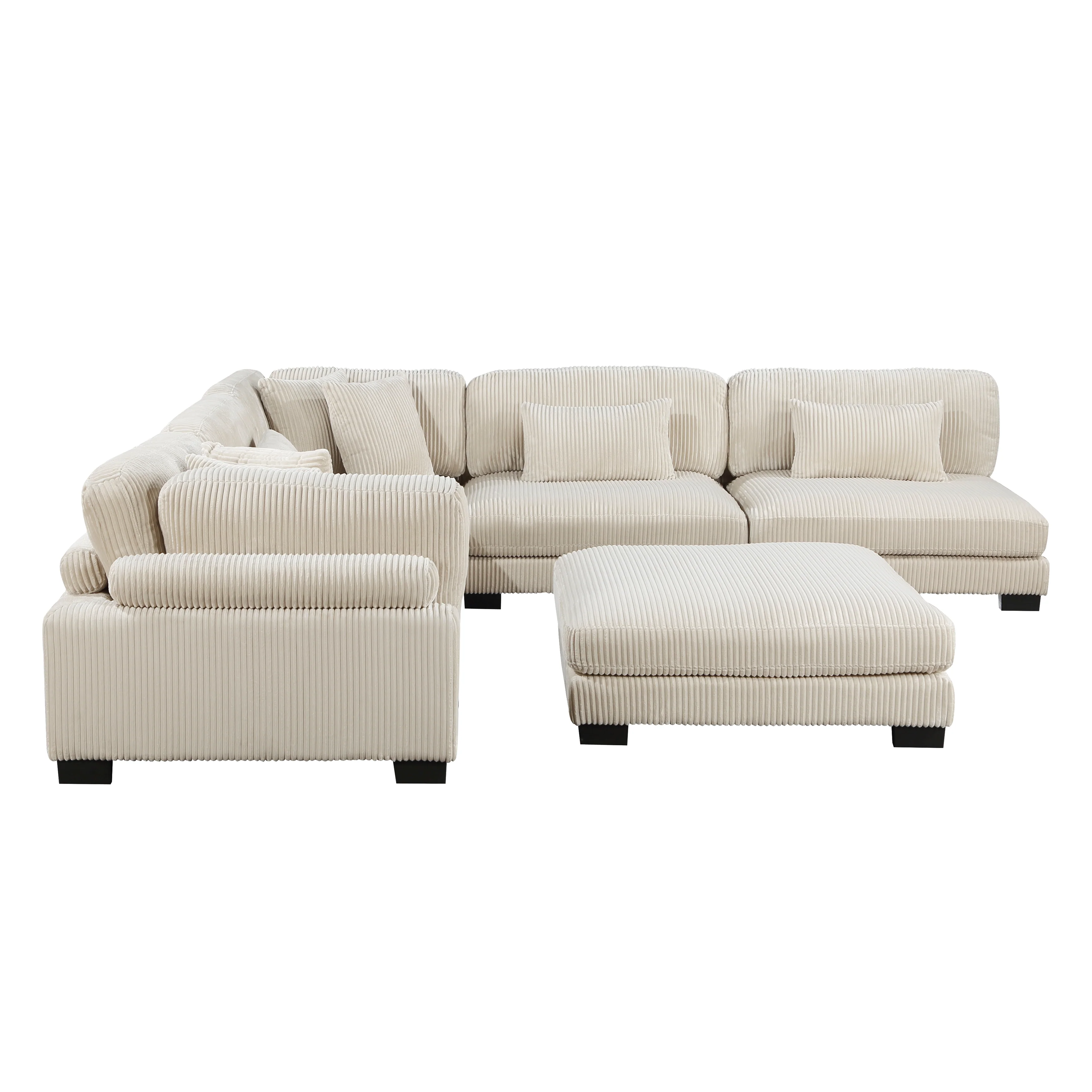Traverse 6-piece Modular Sectional With Ottoman - Image 17