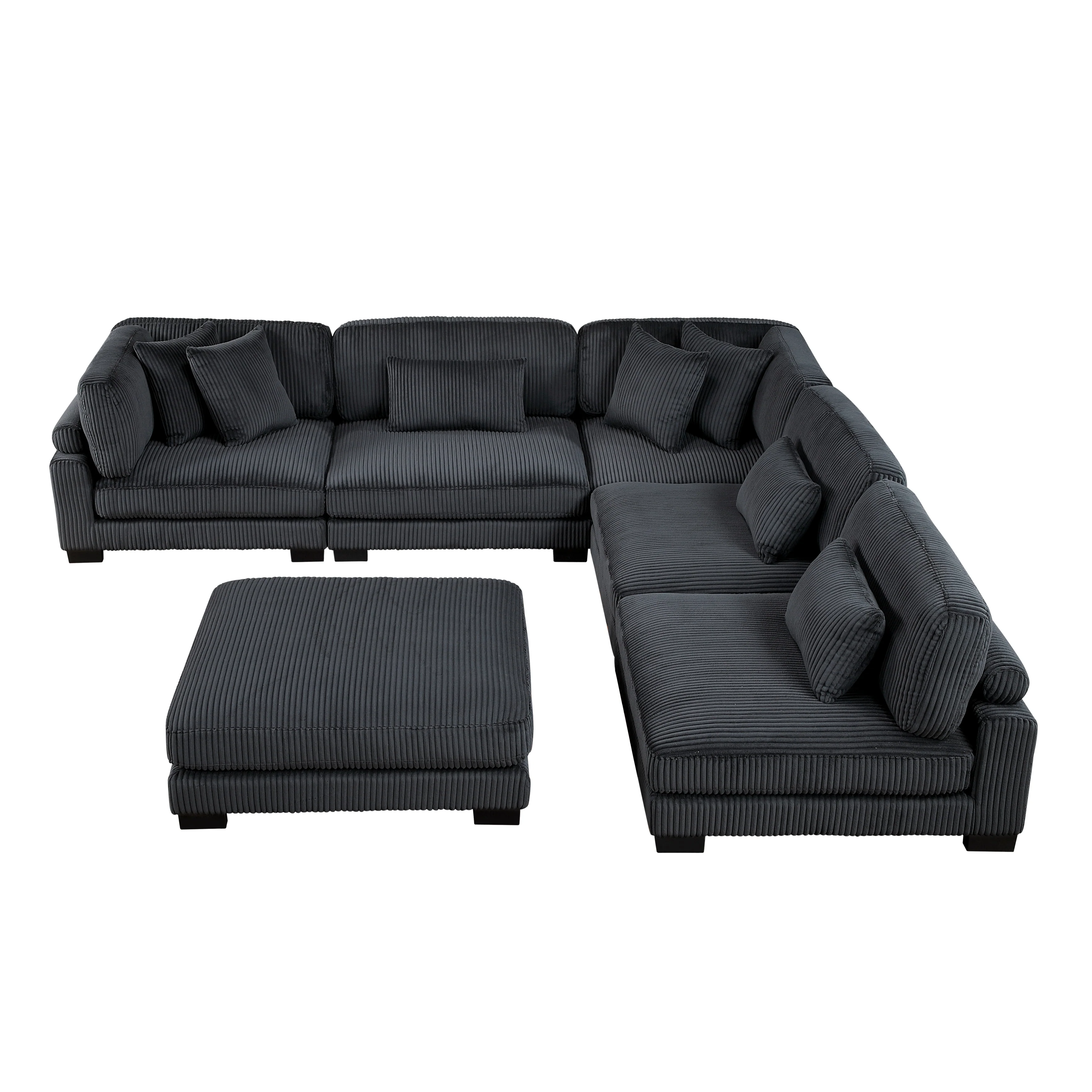 Traverse 6-piece Modular Sectional With Ottoman - Image 25