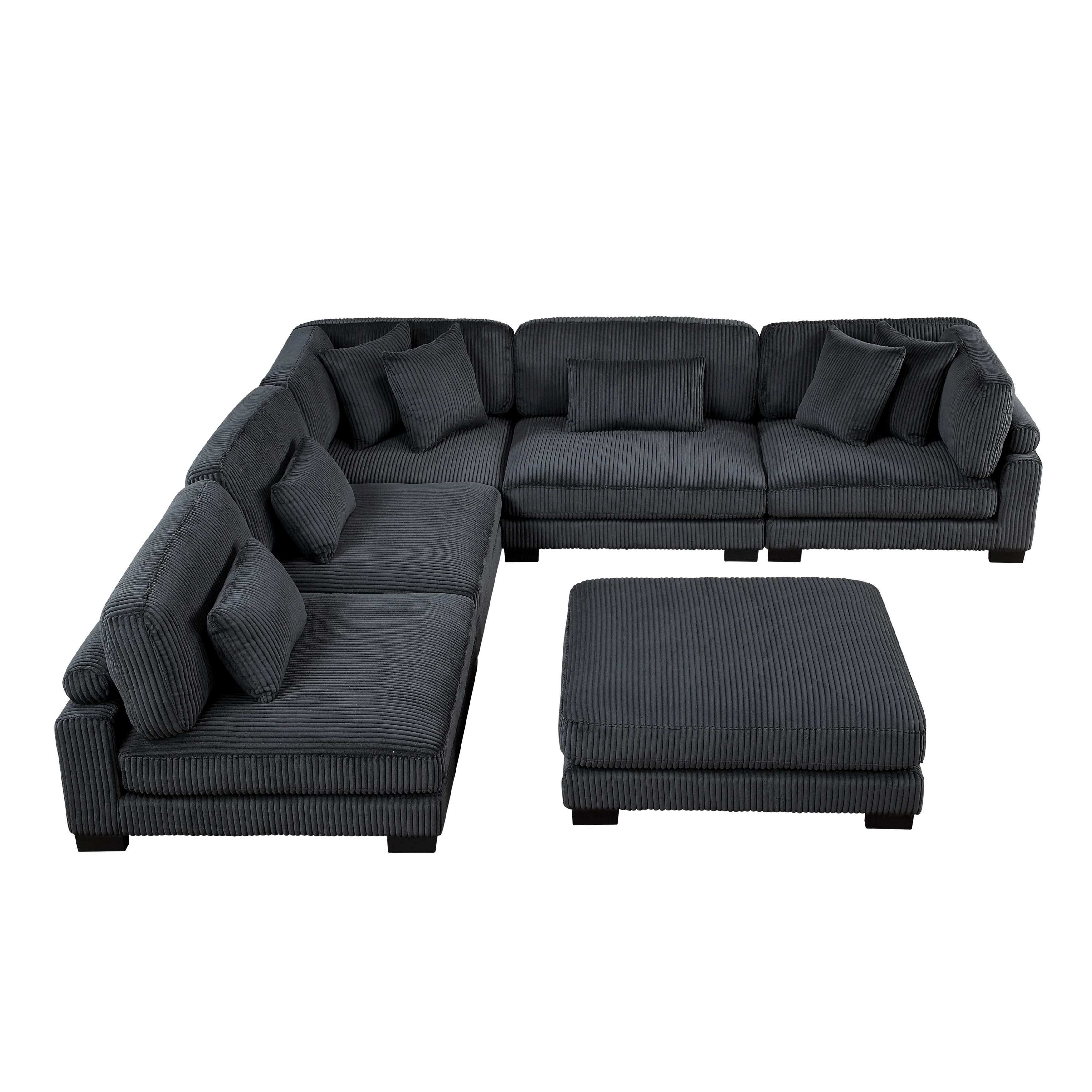 Traverse 6-piece Modular Sectional With Ottoman - Image 26
