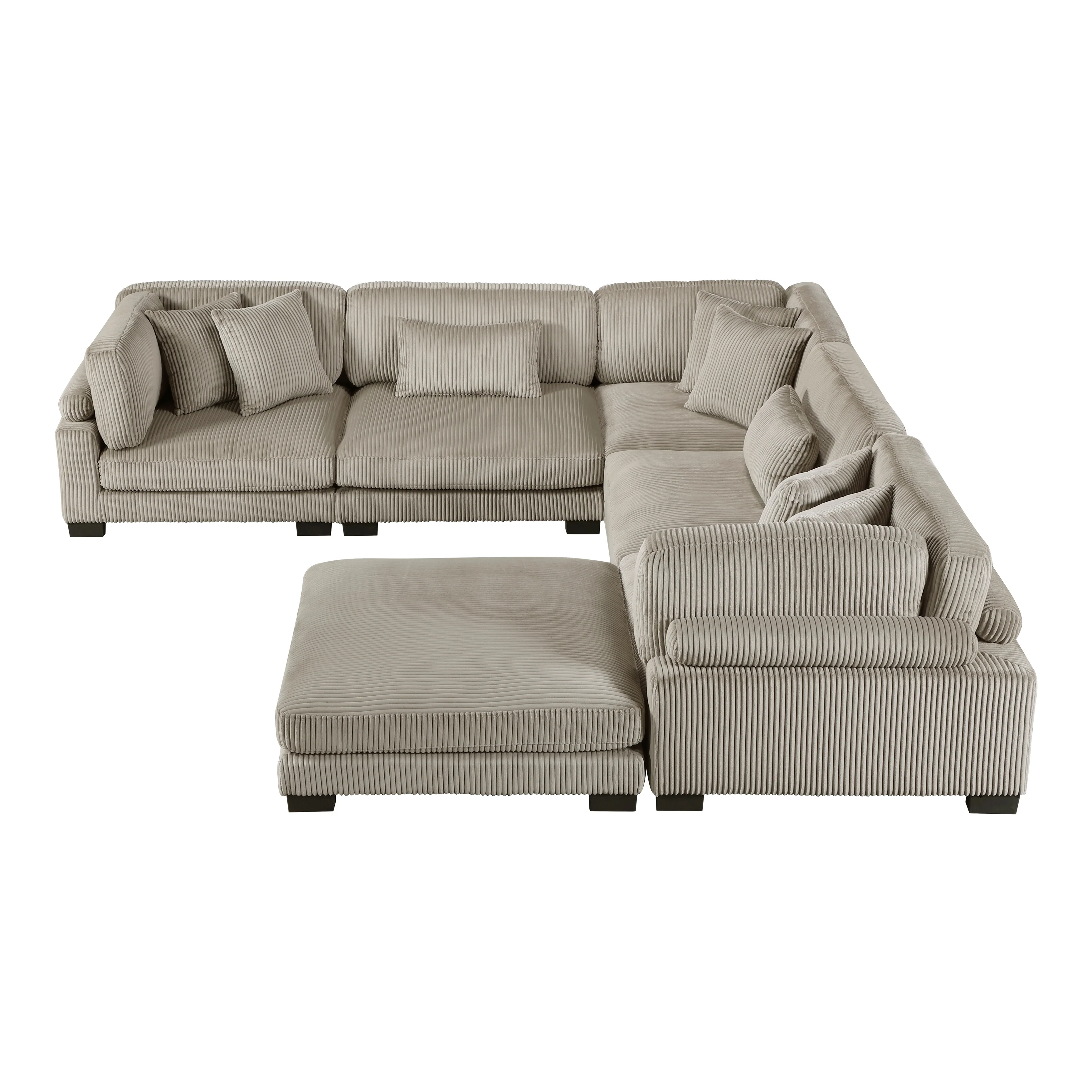 Traverse 6-piece Modular Sectional With Ottoman - Image 31