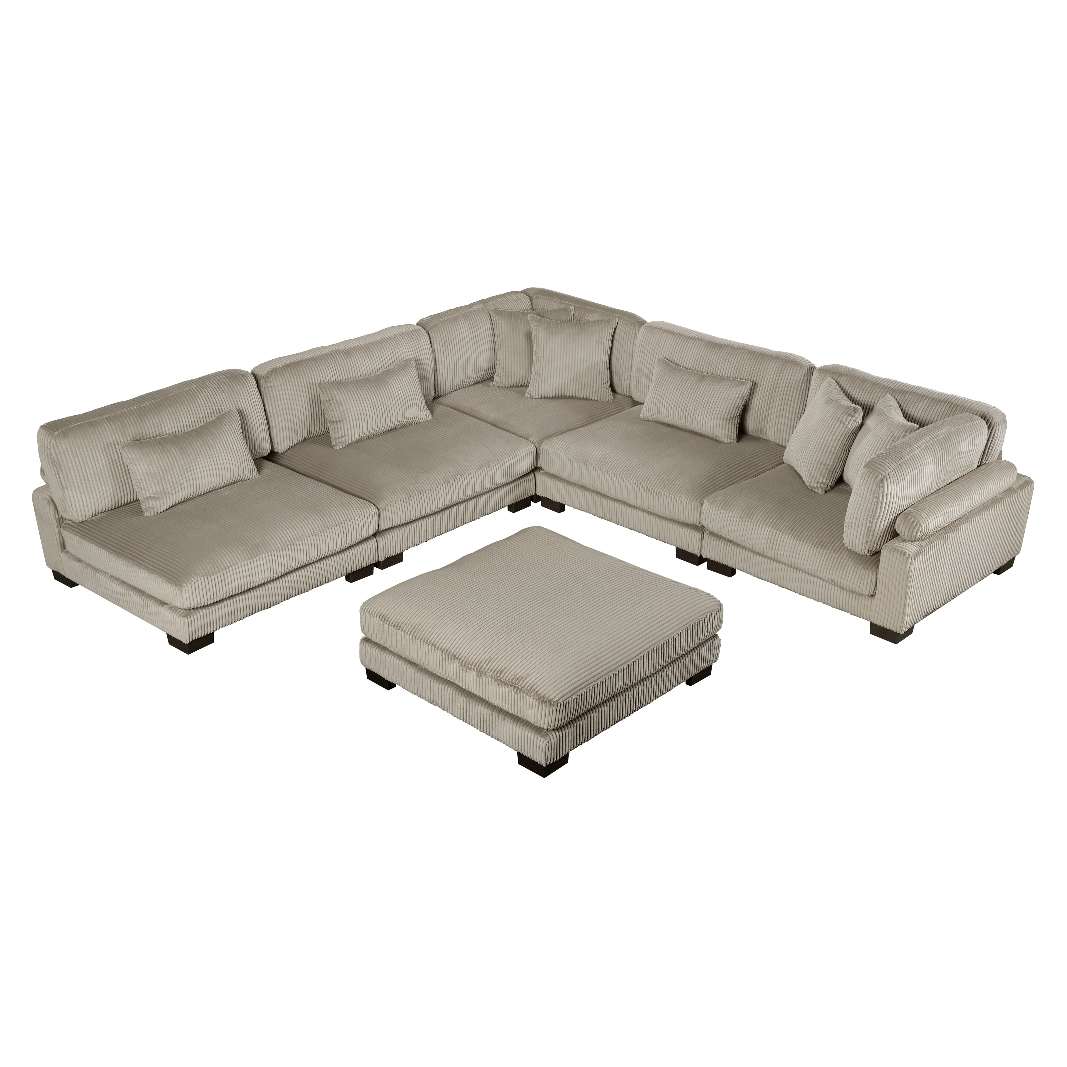 Traverse 6-piece Modular Sectional With Ottoman - Image 32