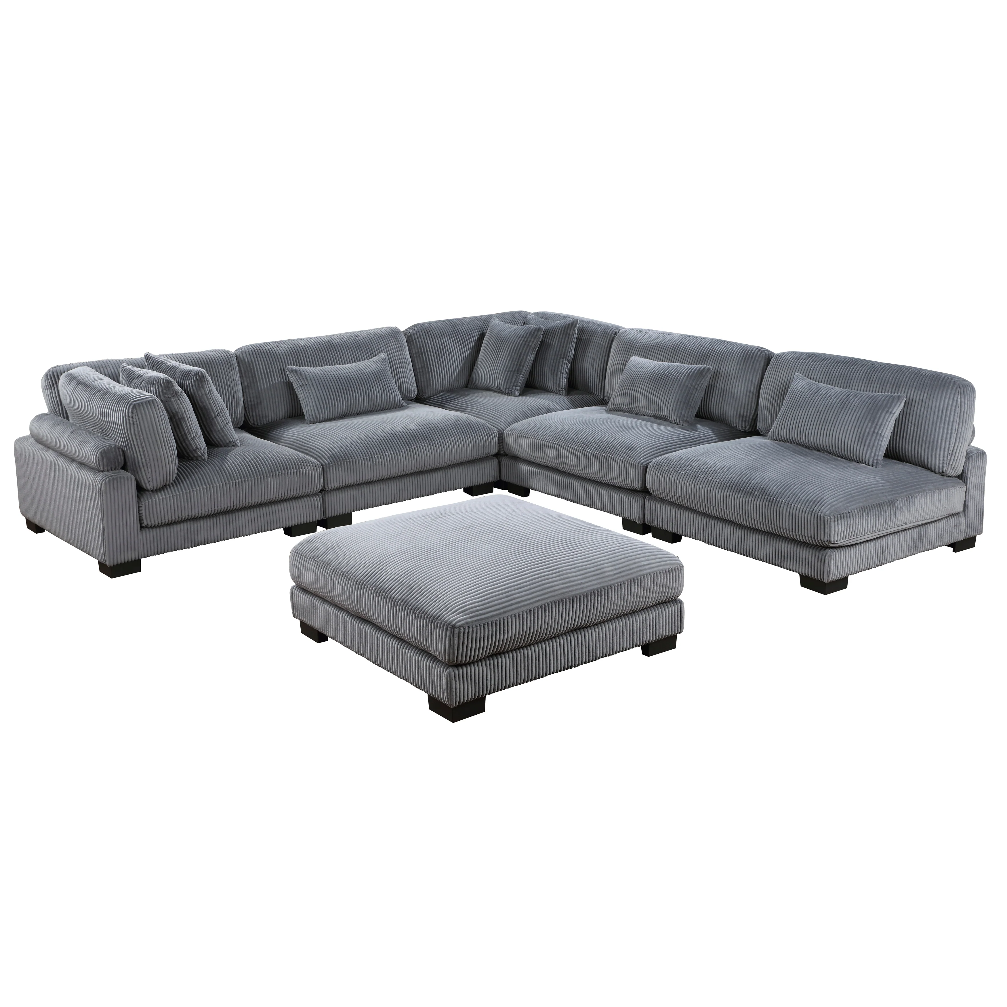 Traverse 6-piece Modular Sectional With Ottoman - Image 38