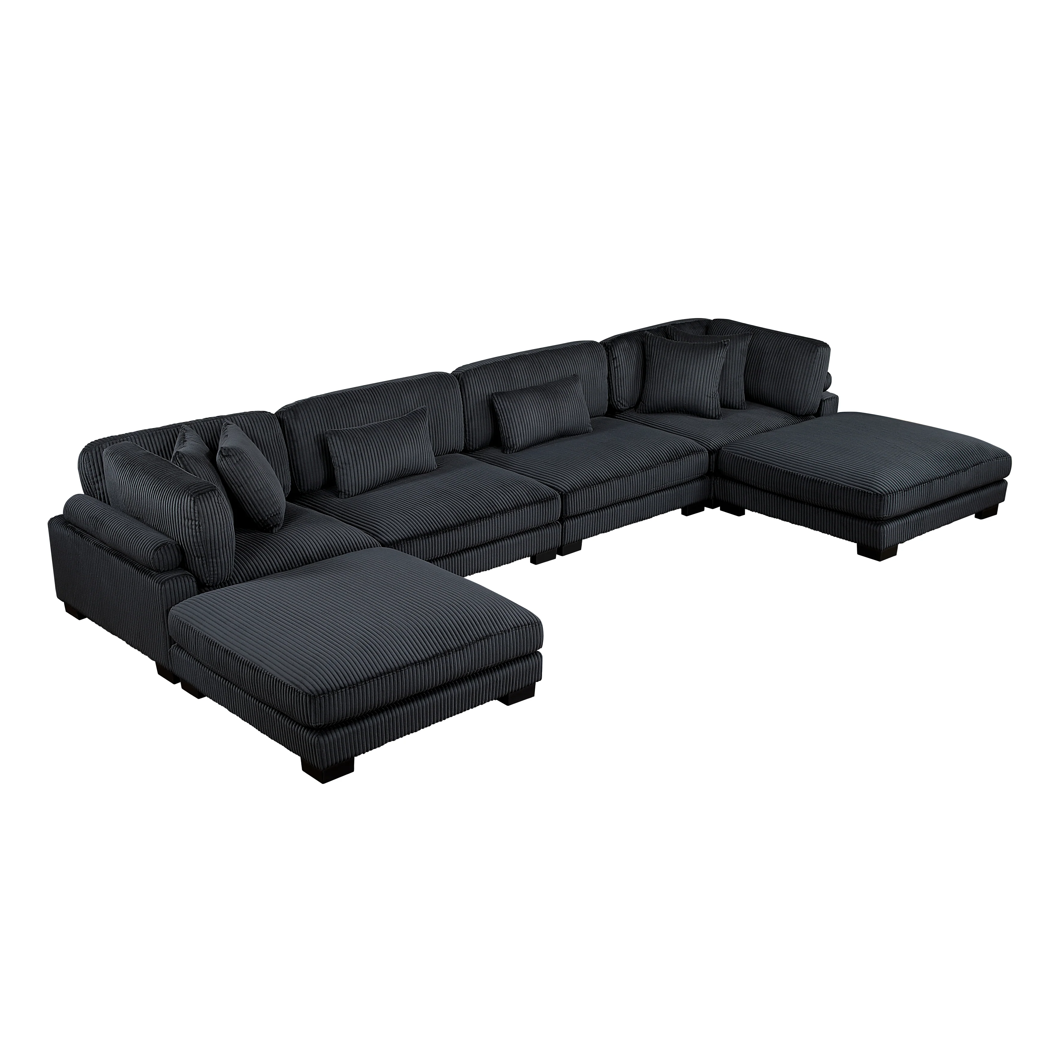 Traverse 6-piece Modular Sectional With Ottomans - Image 11