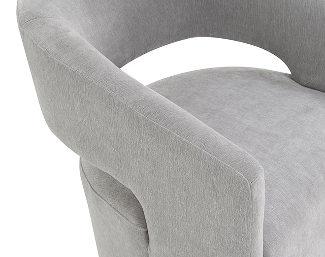 Tresa Arm Chair with Casters - Image 4