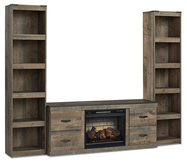 Trinell 3-Piece Entertainment Center with Electric Fireplace - Image 14