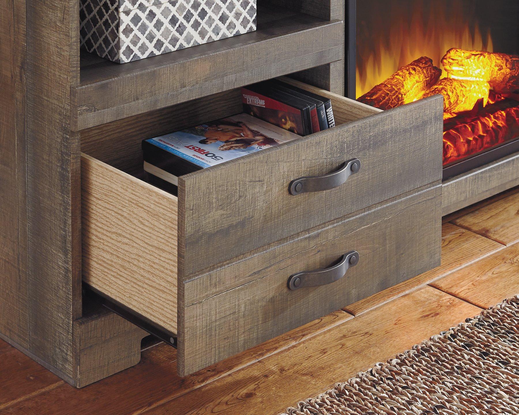 Trinell 4-Piece Entertainment Center with Electric Fireplace - Image 36
