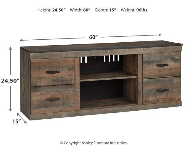 Trinell 4-Piece Entertainment Center with Electric Fireplace - Image 51
